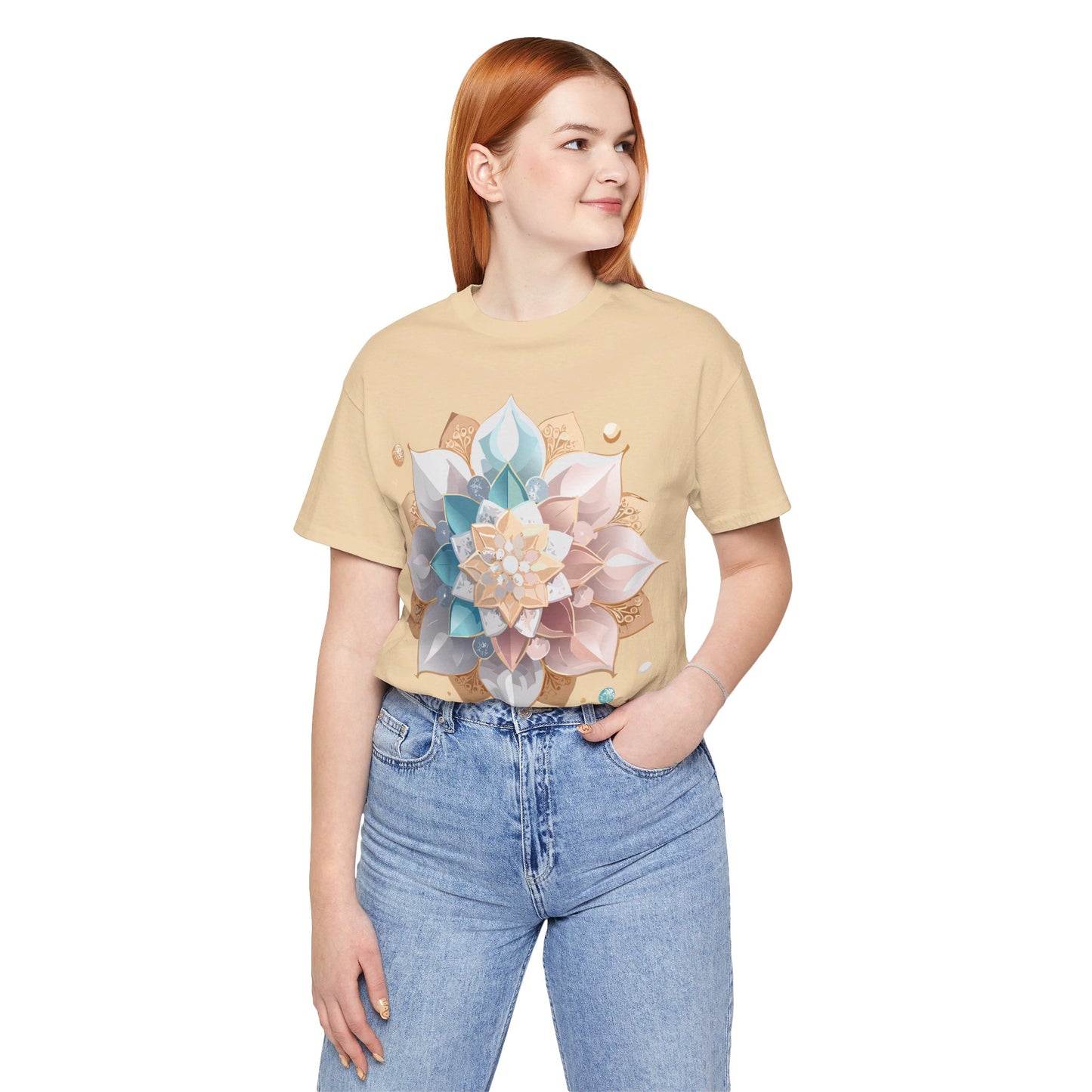 Natural Cotton Tee Shirt - Medallion Collection Printify