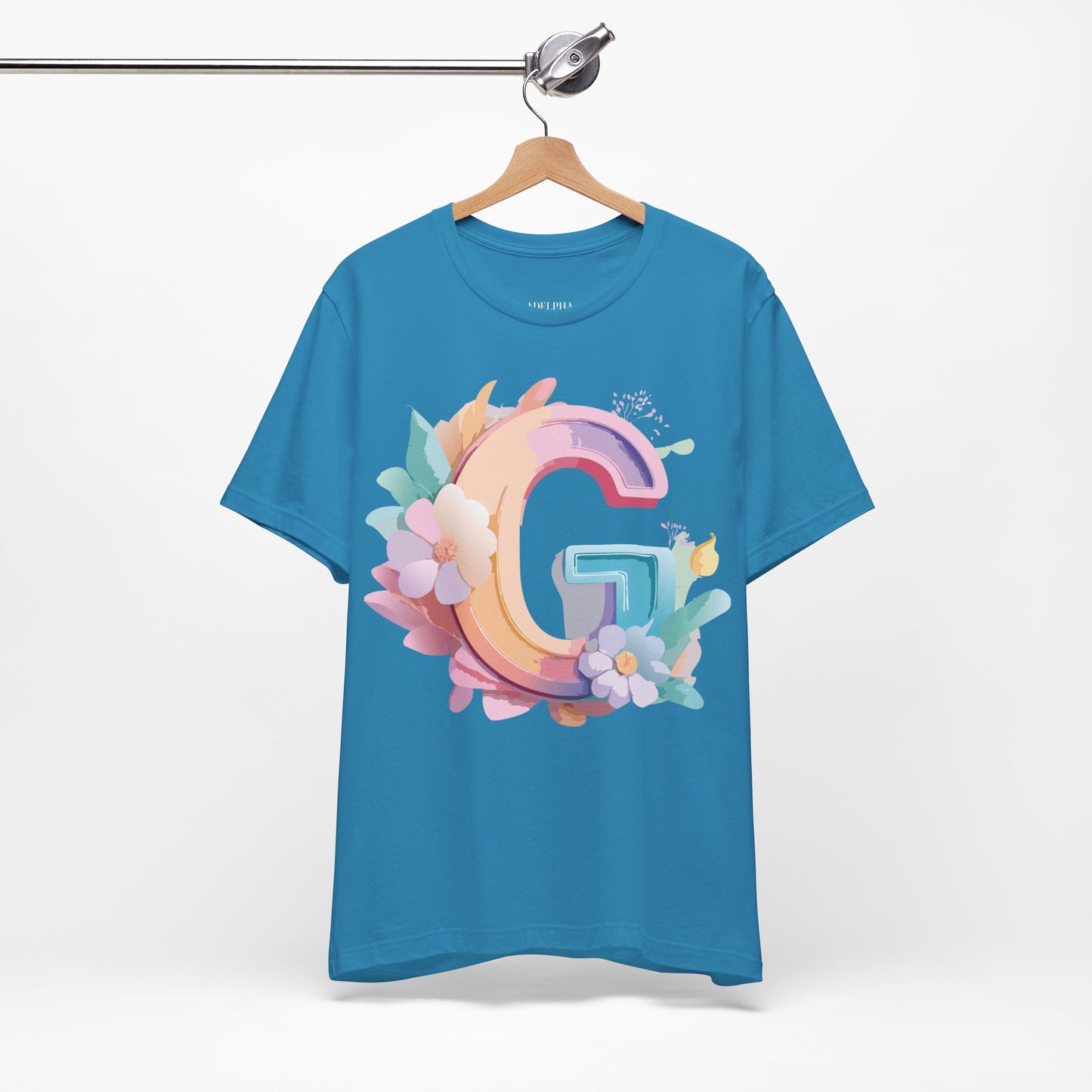 Natural Cotton Tee Shirt - Letters Collection - G Printify