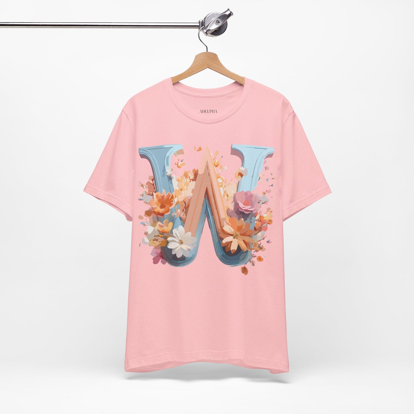 Natural Cotton Tee Shirt - Letters Collection - W Printify