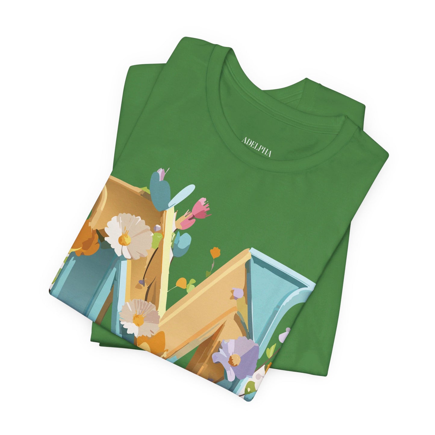 Natural Cotton Tee Shirt - Letters Collection - M Printify