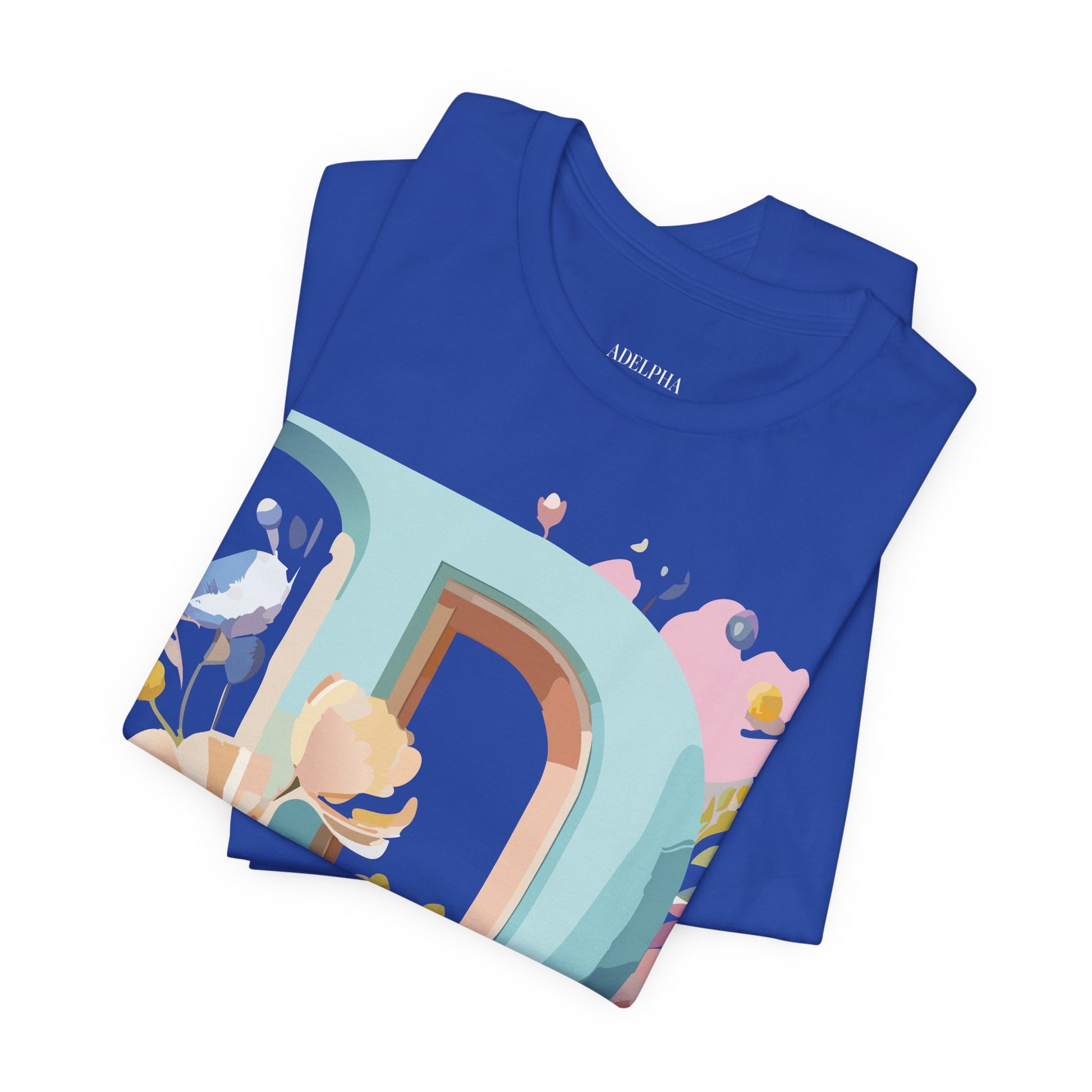 Natural Cotton Tee Shirt - Letters Collection - D Printify