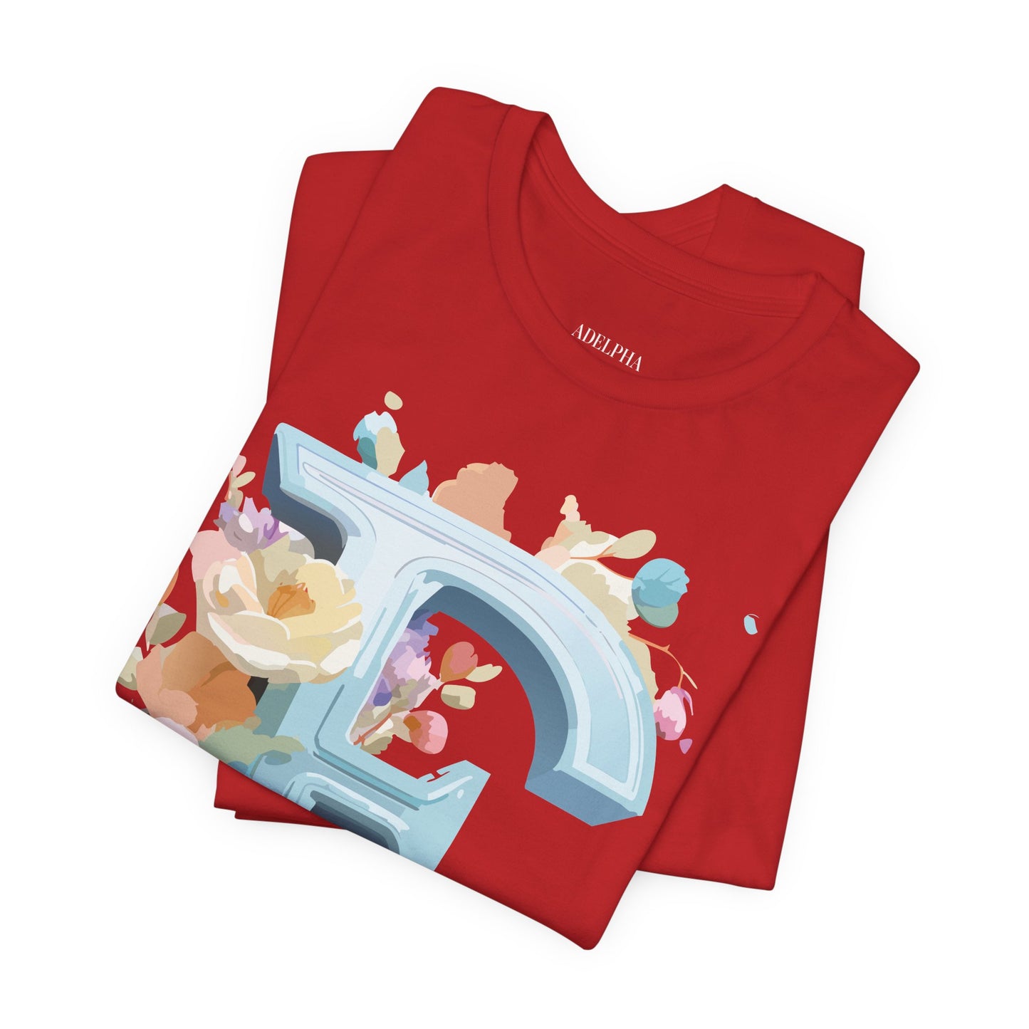 Natural Cotton Tee Shirt - Letters Collection - E Printify