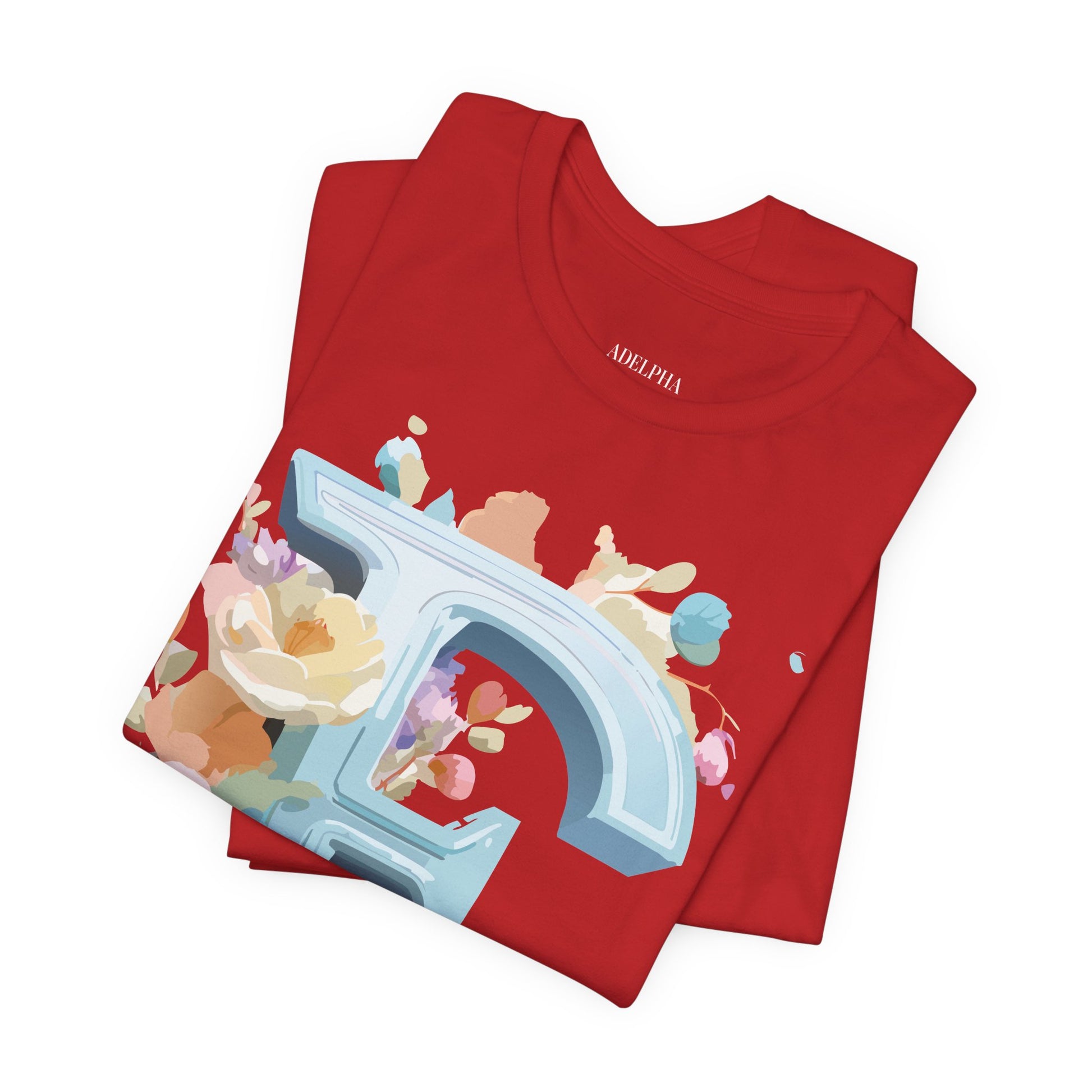 Natural Cotton Tee Shirt - Letters Collection - E Printify