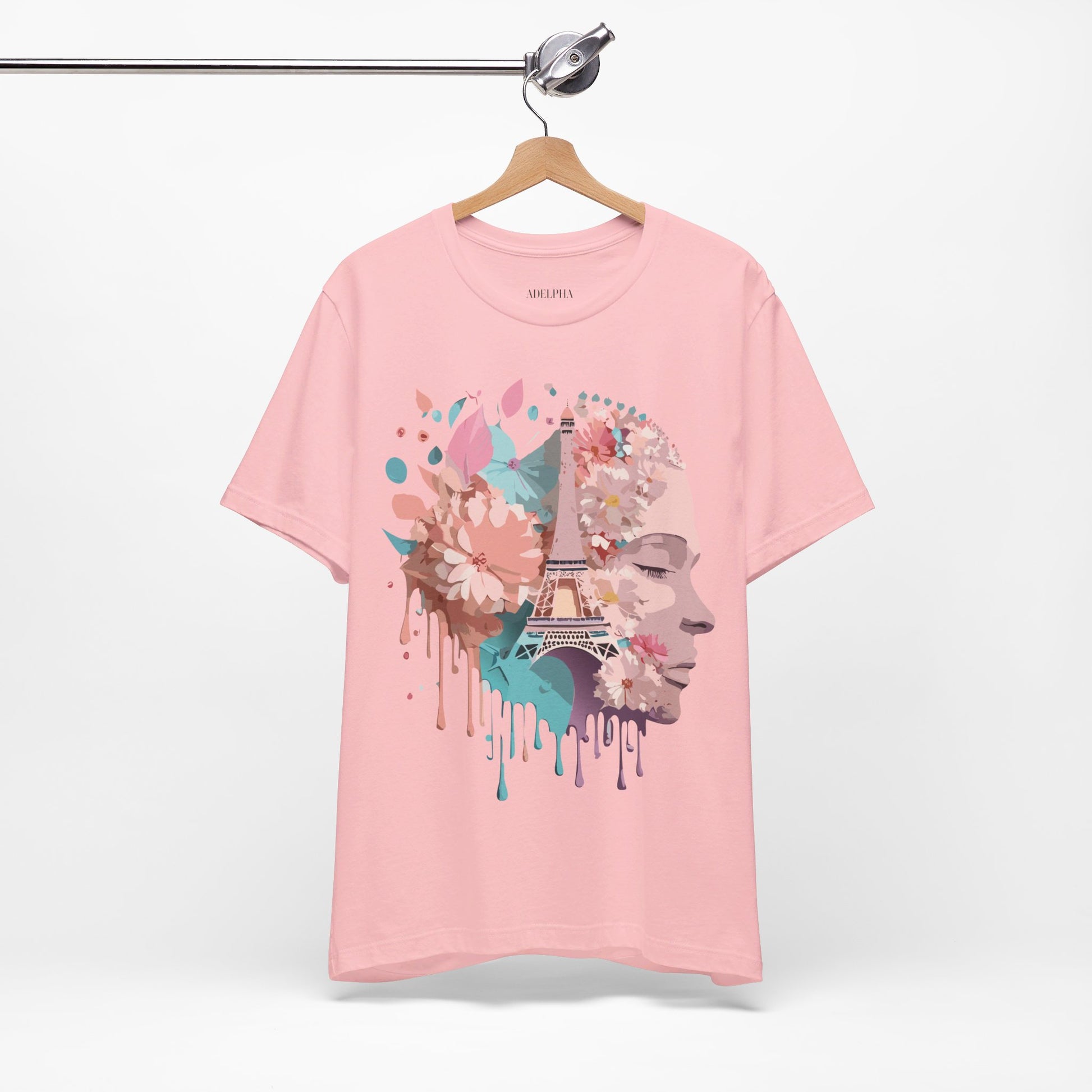 Natural Cotton Tee Shirt - Beautiful Places Collection - Paris Printify