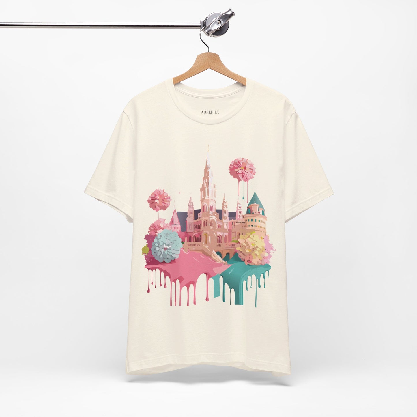 Natural Cotton Tee Shirt - Beautiful Places Collection - Vienna Printify