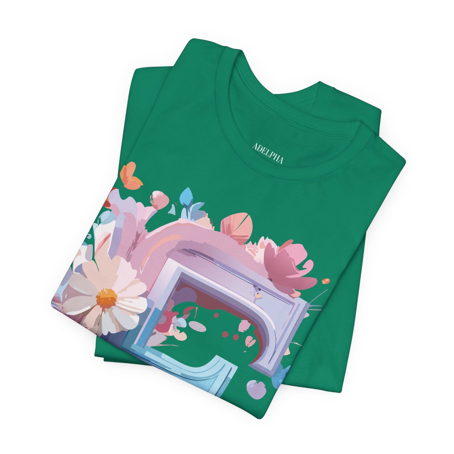Natural Cotton Tee Shirt - Letters Collection - F Printify