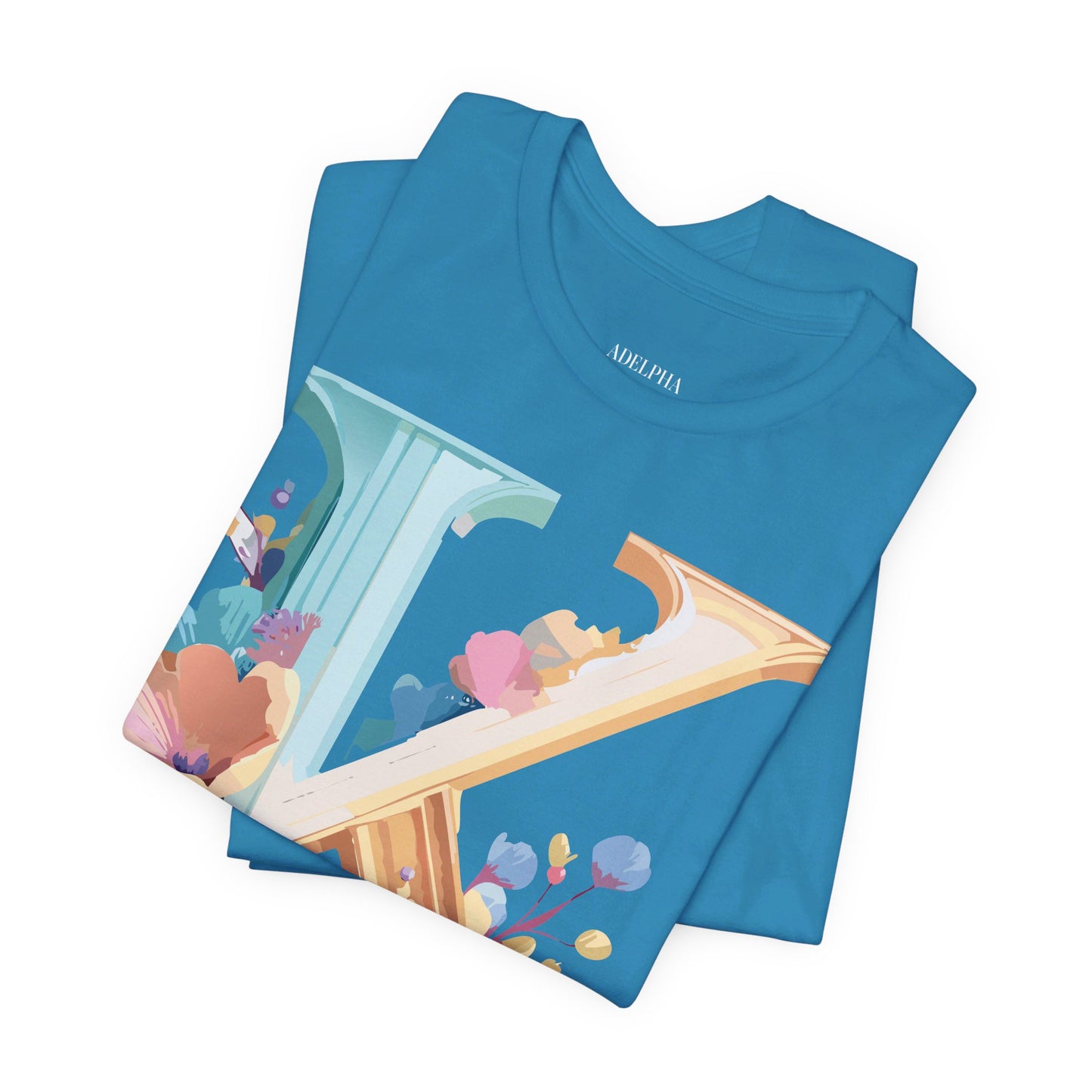 Natural Cotton Tee Shirt - Letters Collection - K Printify