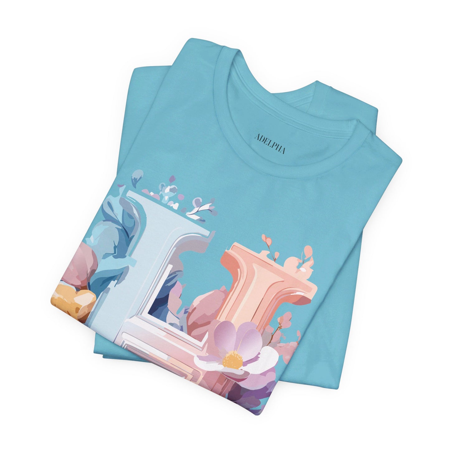Natural Cotton Tee Shirt - Letters Collection - H Printify