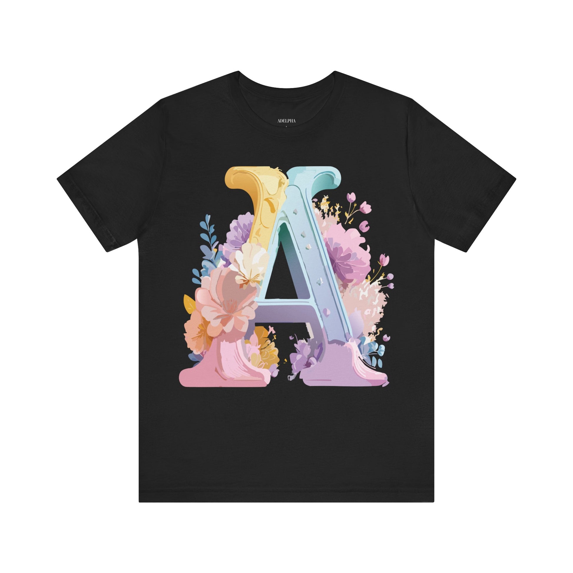 Natural Cotton Tee Shirt - Letters Collection - A Printify