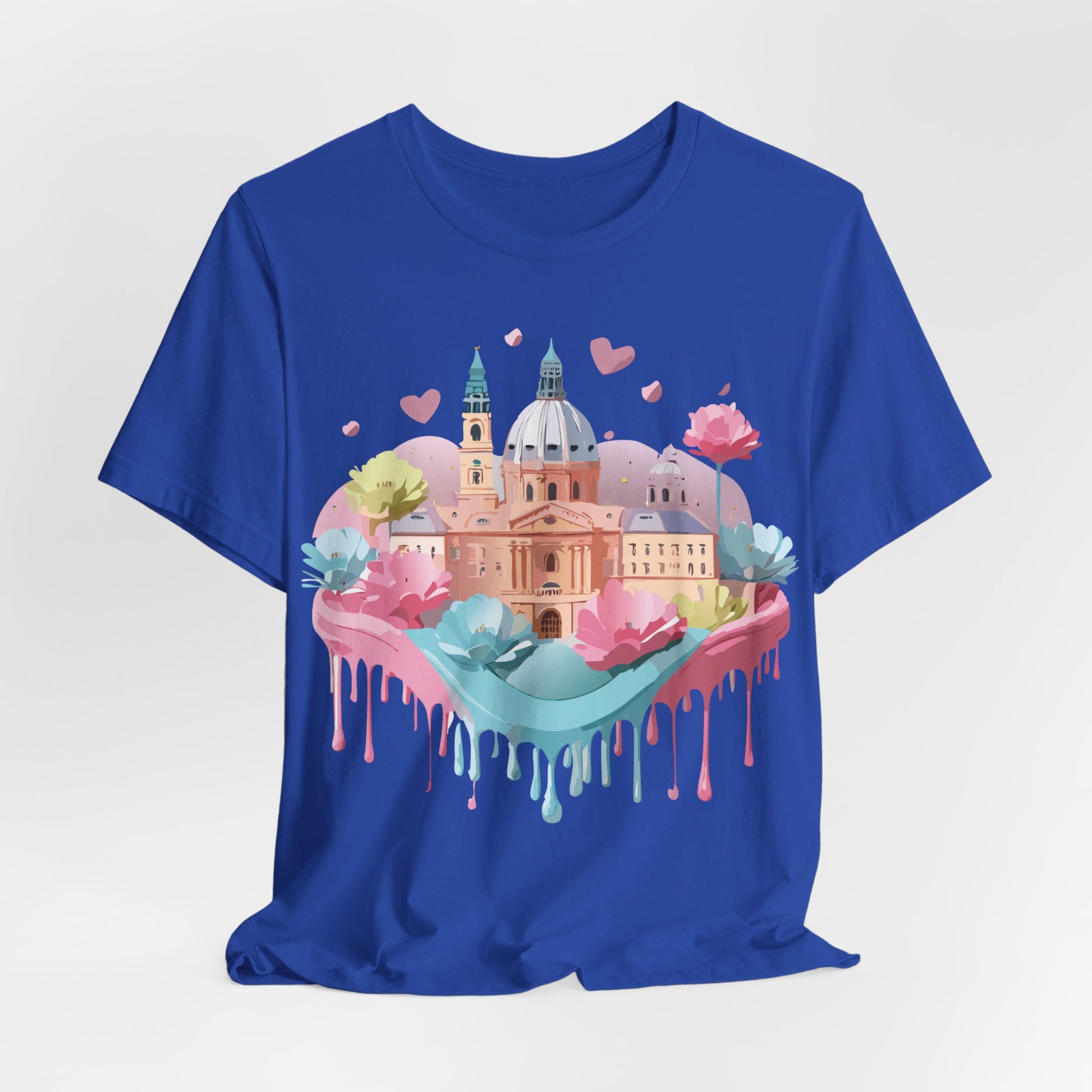 Natural Cotton Tee Shirt - Beautiful Places Collection - Prague Printify