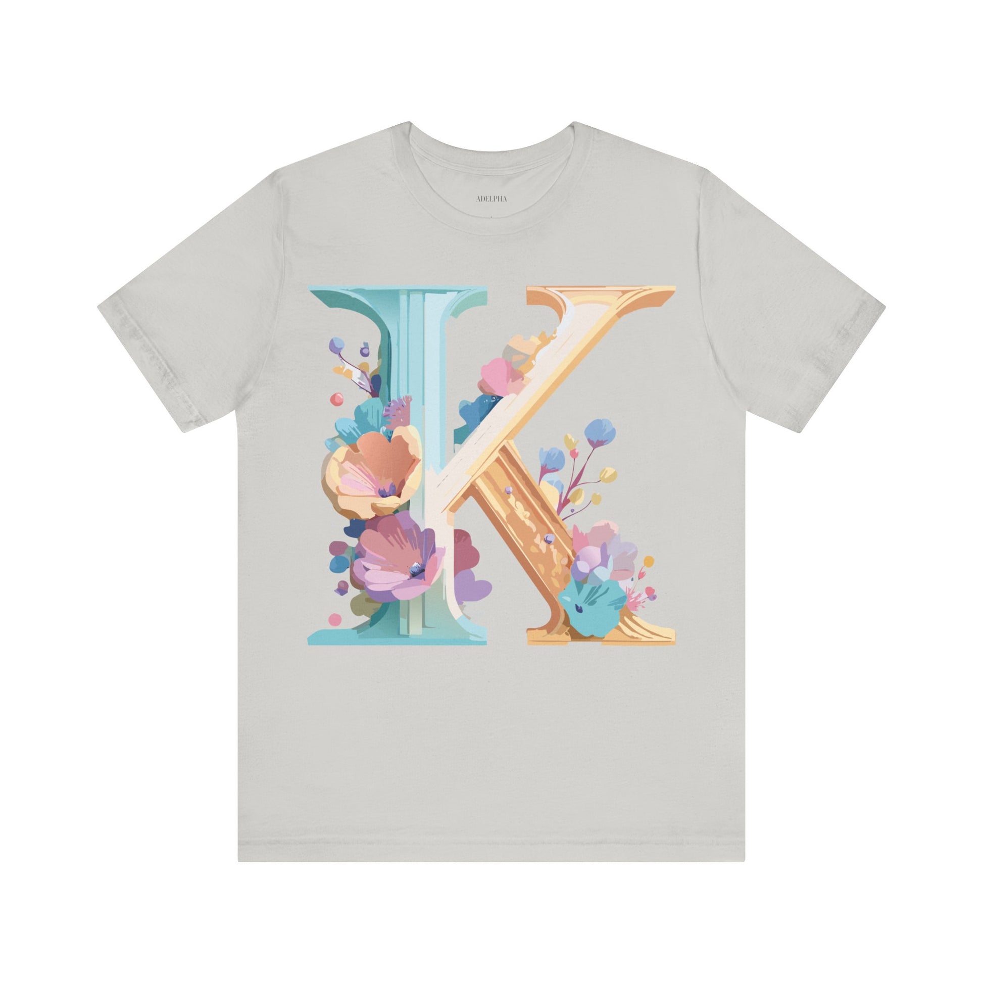Natural Cotton Tee Shirt - Letters Collection - K Printify