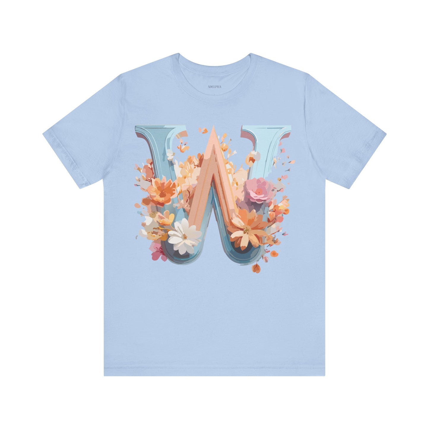 Natural Cotton Tee Shirt - Letters Collection - W Printify