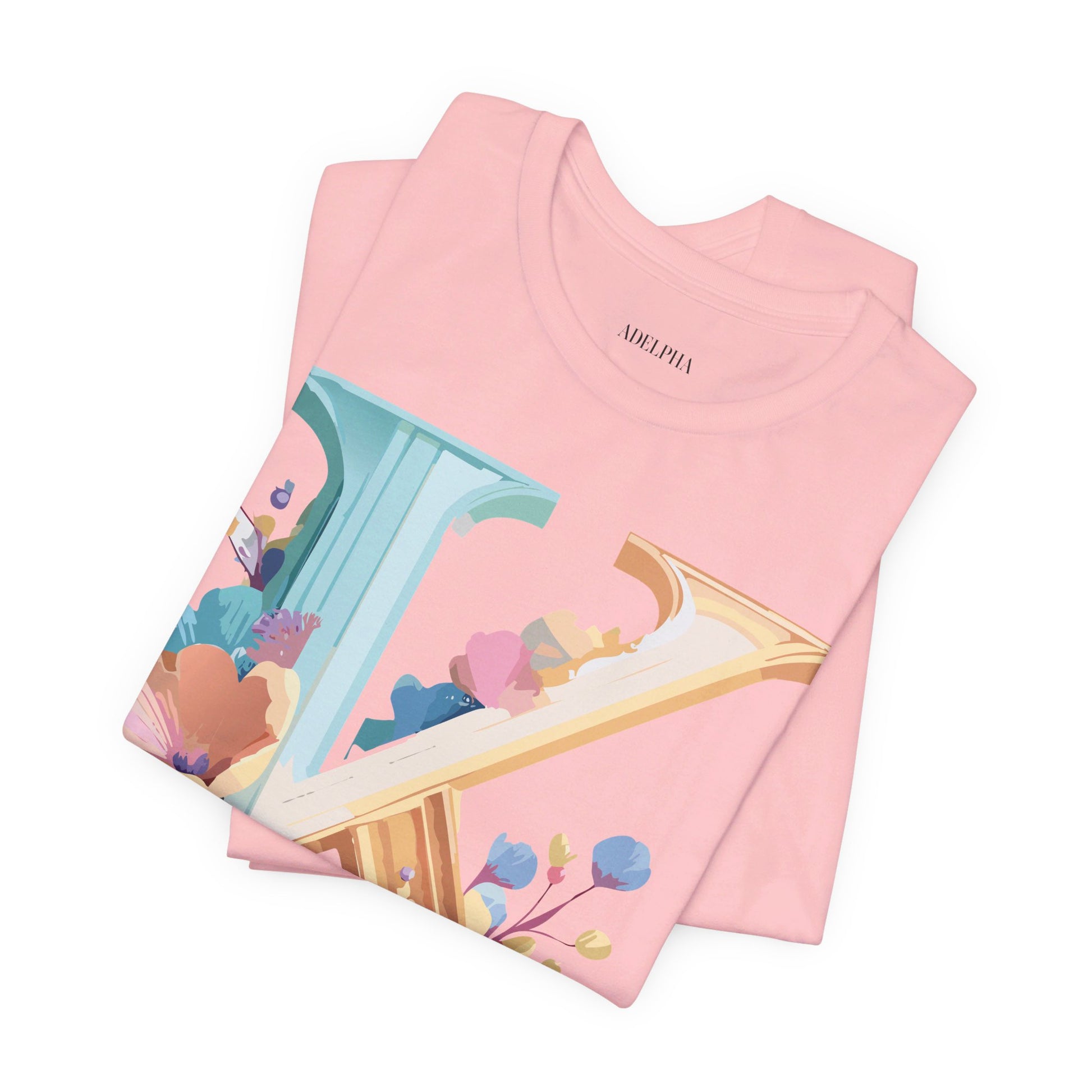 Natural Cotton Tee Shirt - Letters Collection - K Printify
