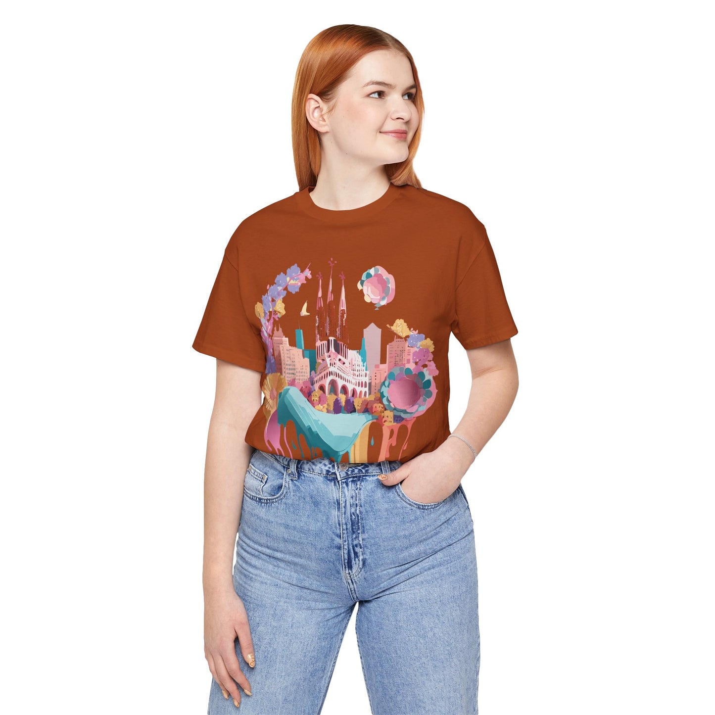 Tourist Shirt, Shirt with Barcelona - ADELPHA