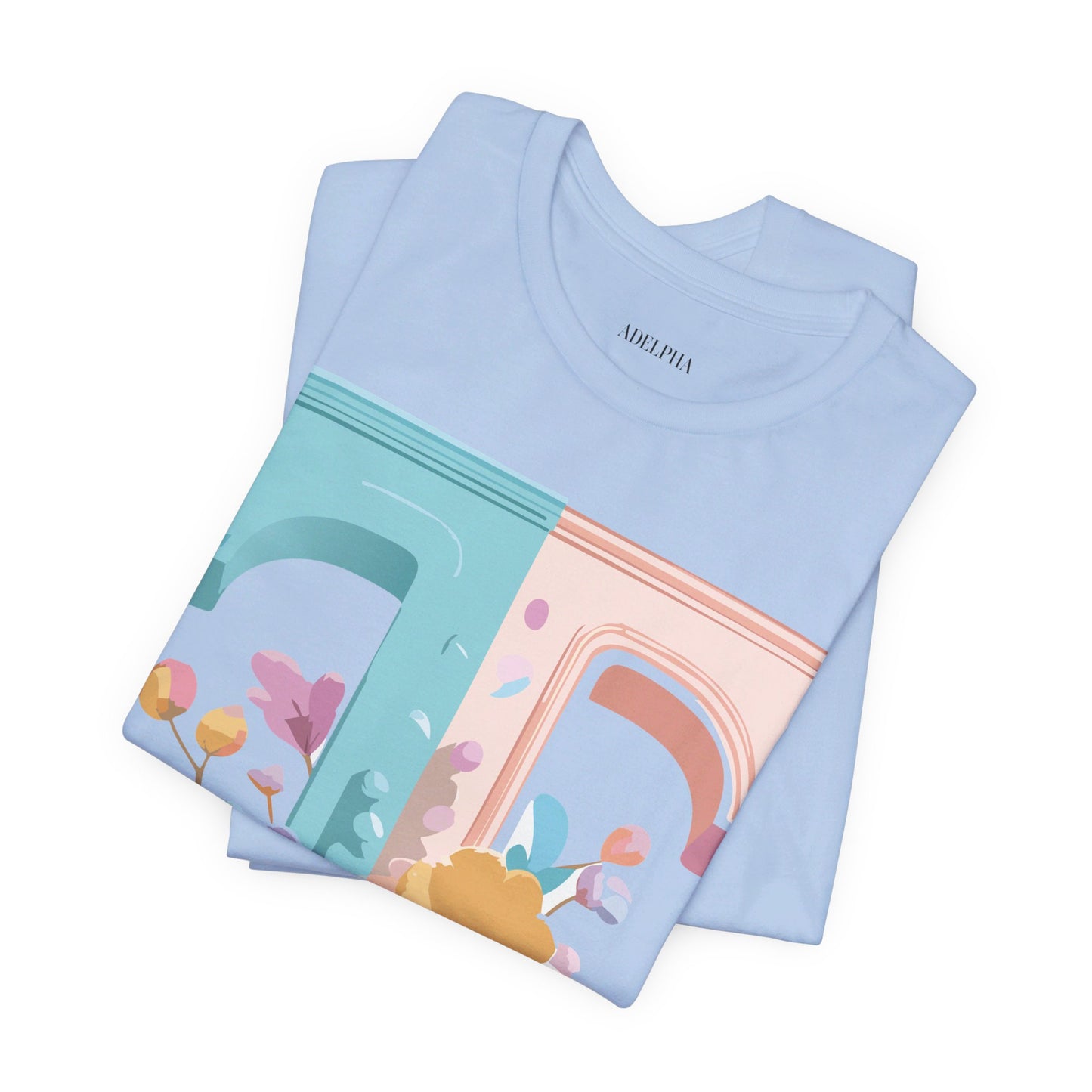 Natural Cotton Tee Shirt - Letters Collection - T Printify