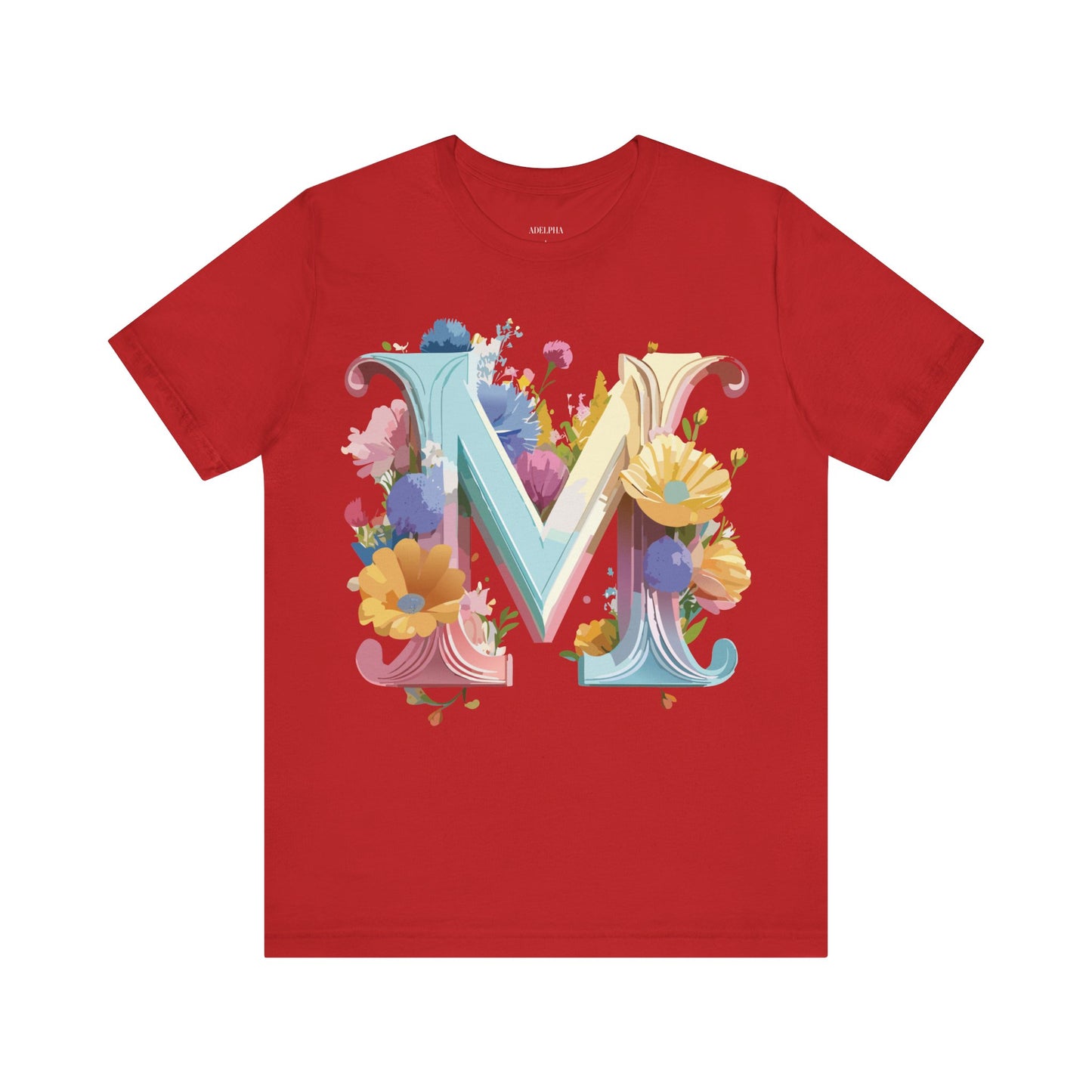 Natural Cotton Tee Shirt - Letters Collection - M Printify