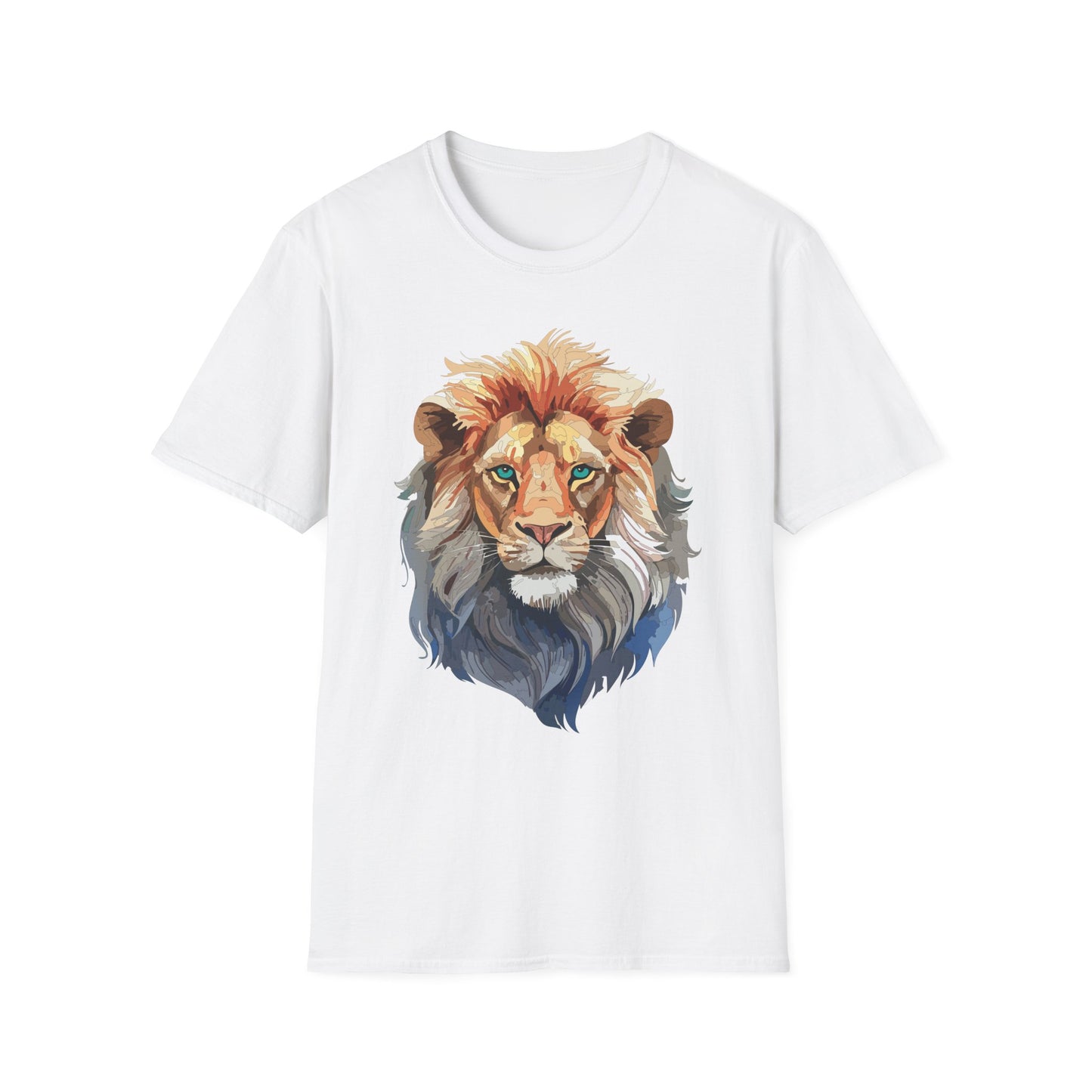 Lion Shirt, Shirt with Lion, Floral Lion Tee, Shirt with Animals