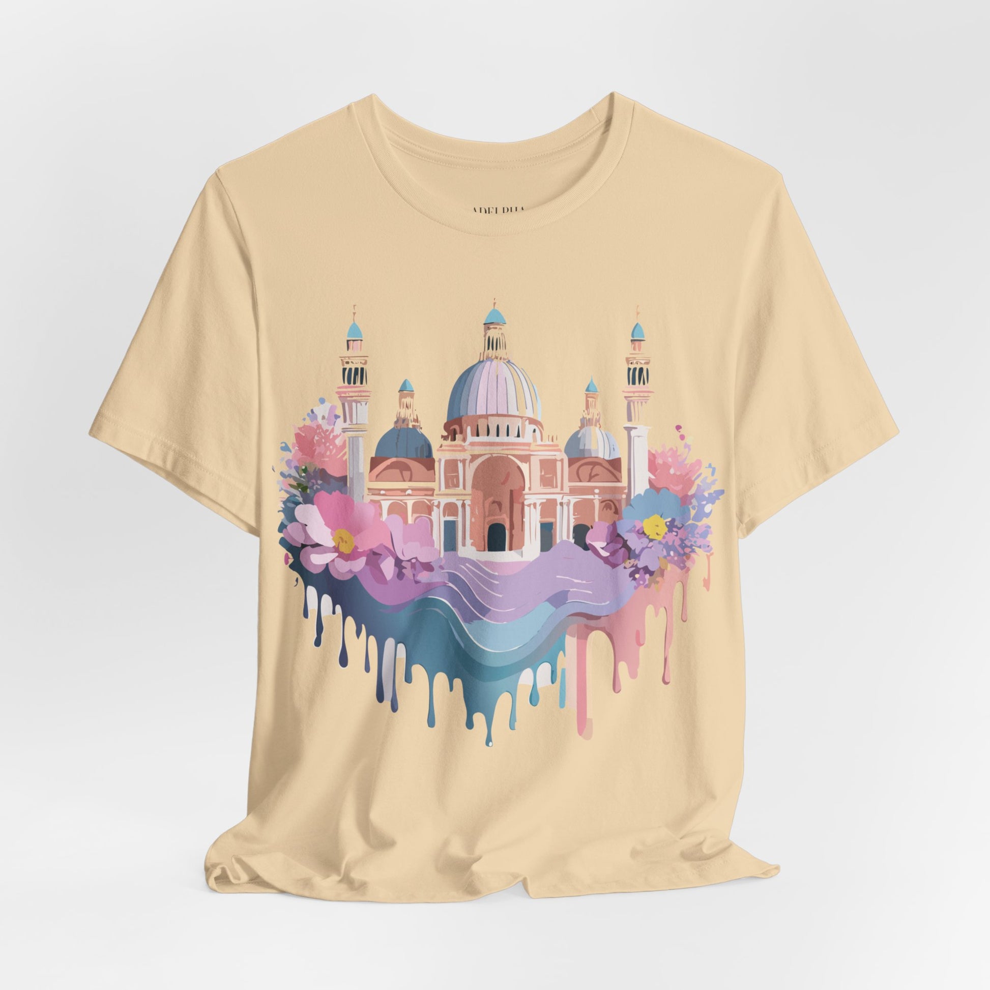 Natural Cotton Tee Shirt - Beautiful Places Collection - Venice Printify