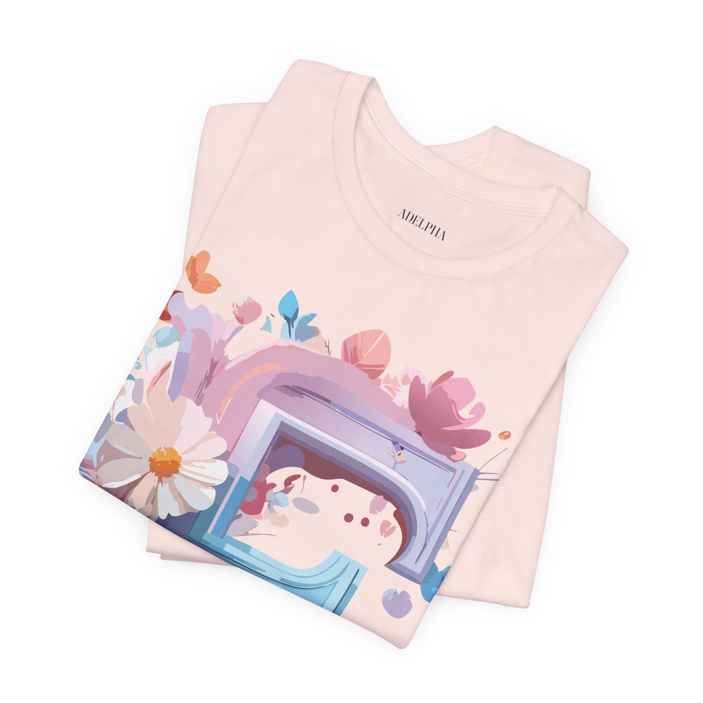 Natural Cotton Tee Shirt - Letters Collection - F Printify