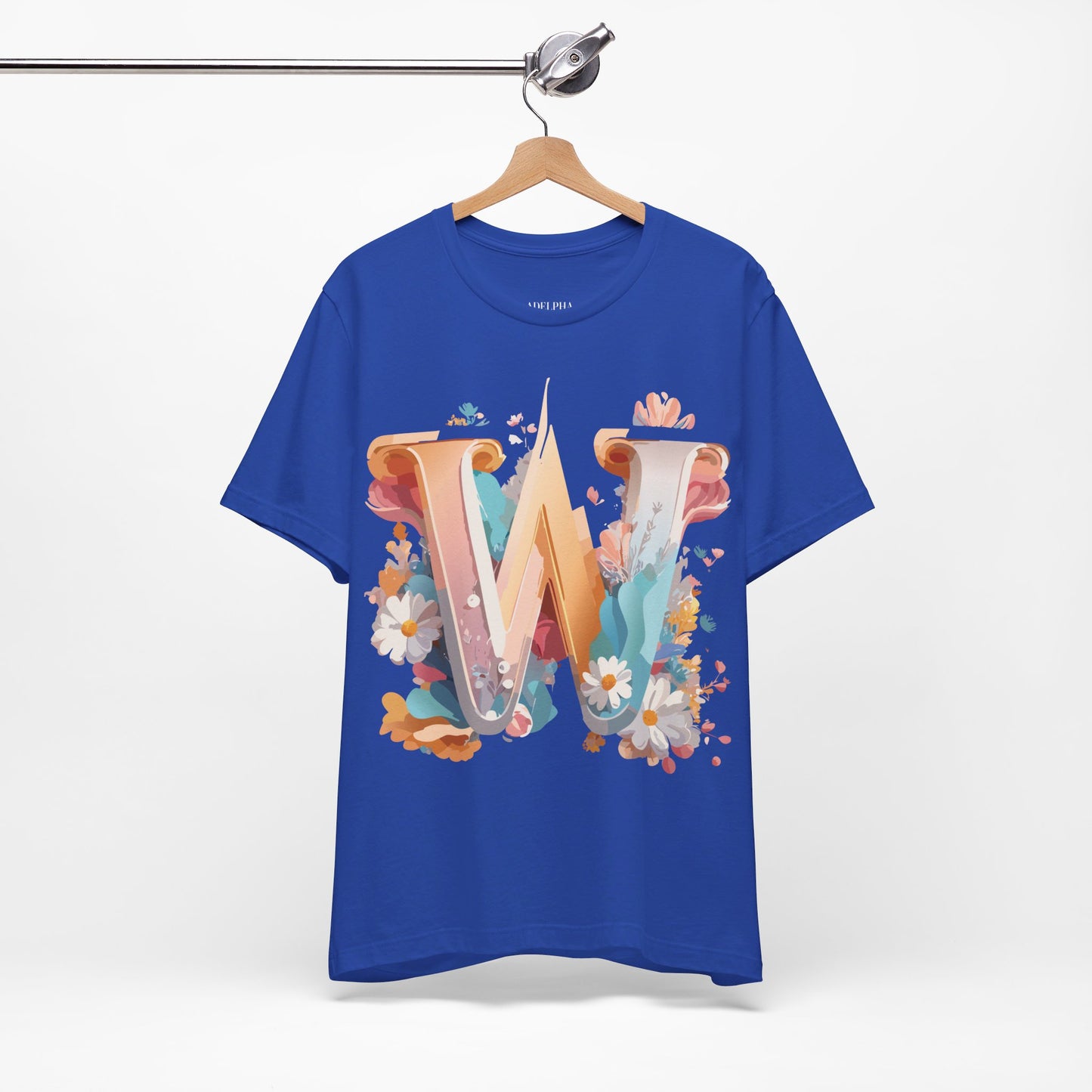 Natural Cotton Tee Shirt - Letters Collection - W Printify
