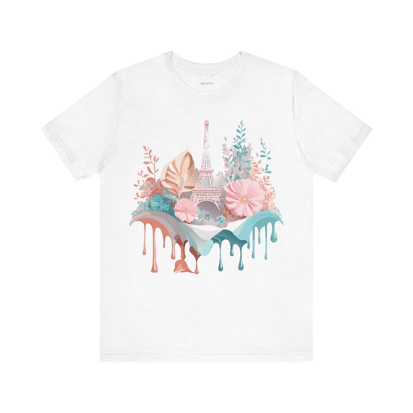 Natural Cotton Tee Shirt - Beautiful Places Collection - Paris Printify