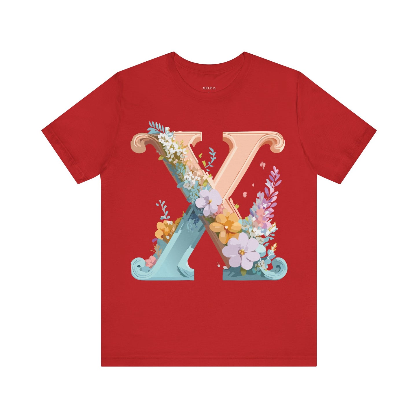 Natural Cotton Tee Shirt - Letters Collection - X Printify