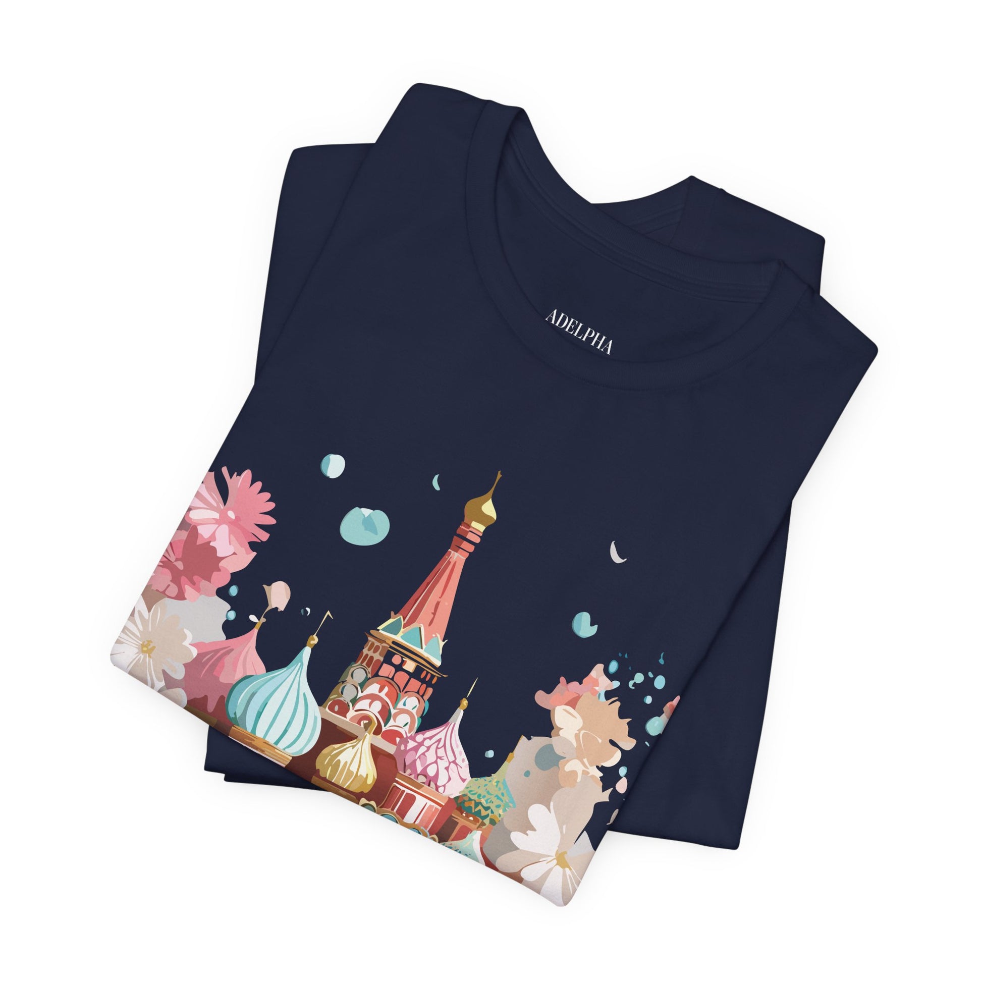 Natural Cotton Tee Shirt - Beautiful Places Collection - Moscow Printify