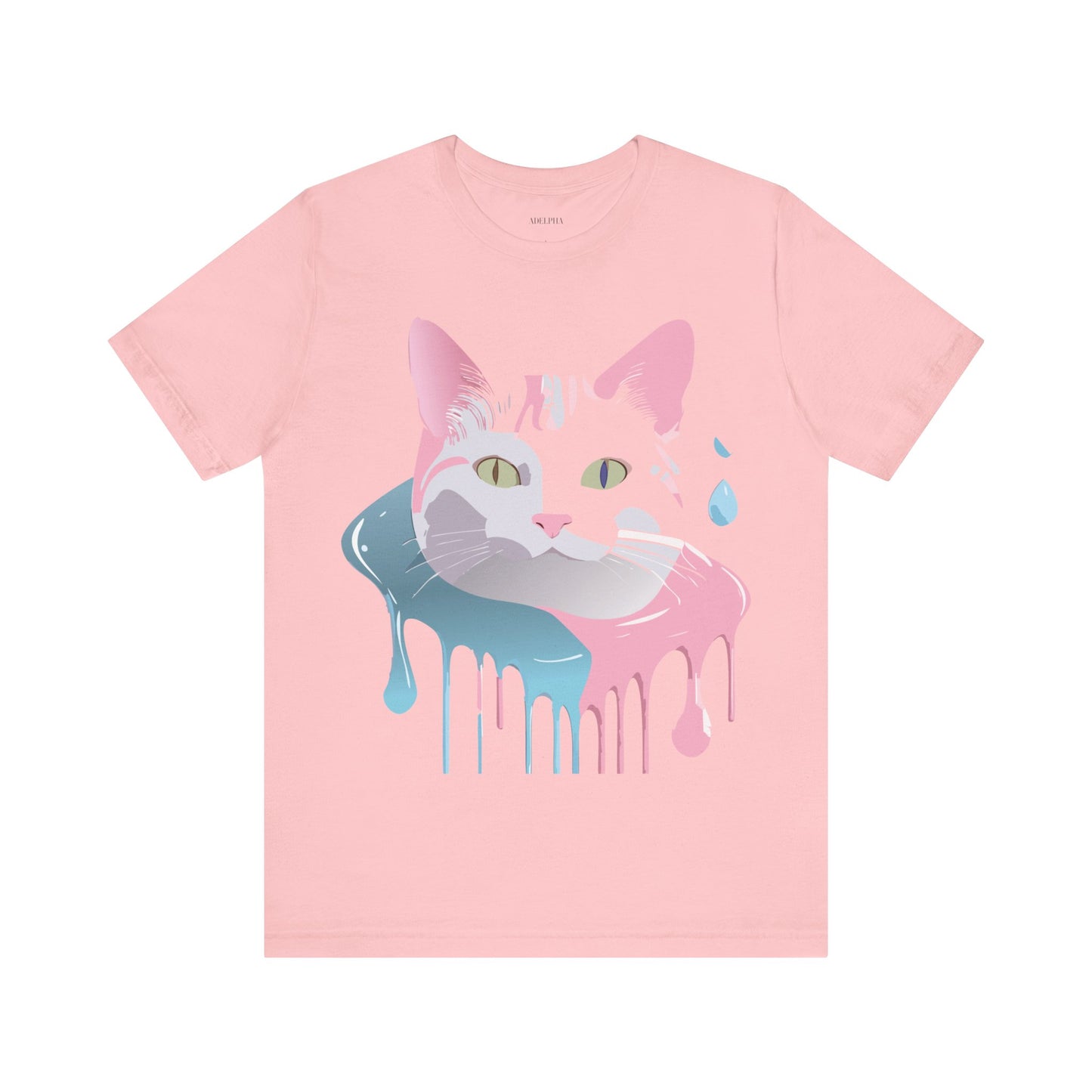 Natural Cotton Tee Shirt with Cat Printify