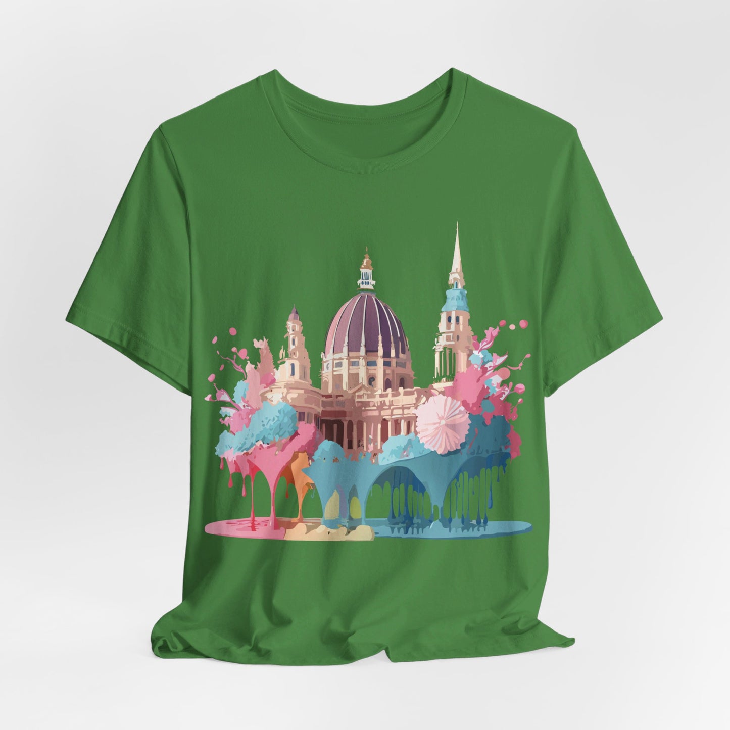 Natural Cotton Tee Shirt - Beautiful Places Collection - Vienna Printify