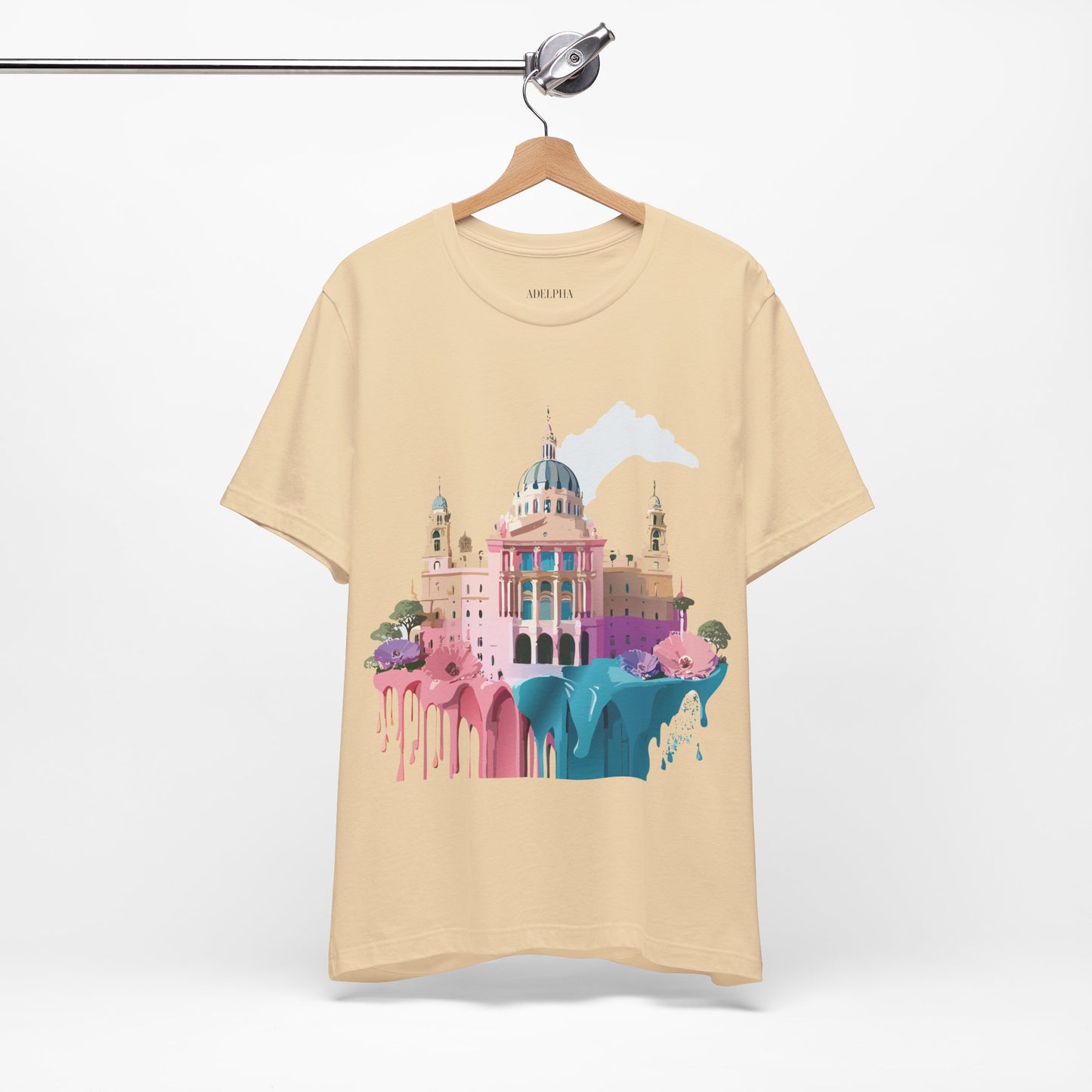 Natural Cotton Tee Shirt - Beautiful Places Collection - Madrid Printify