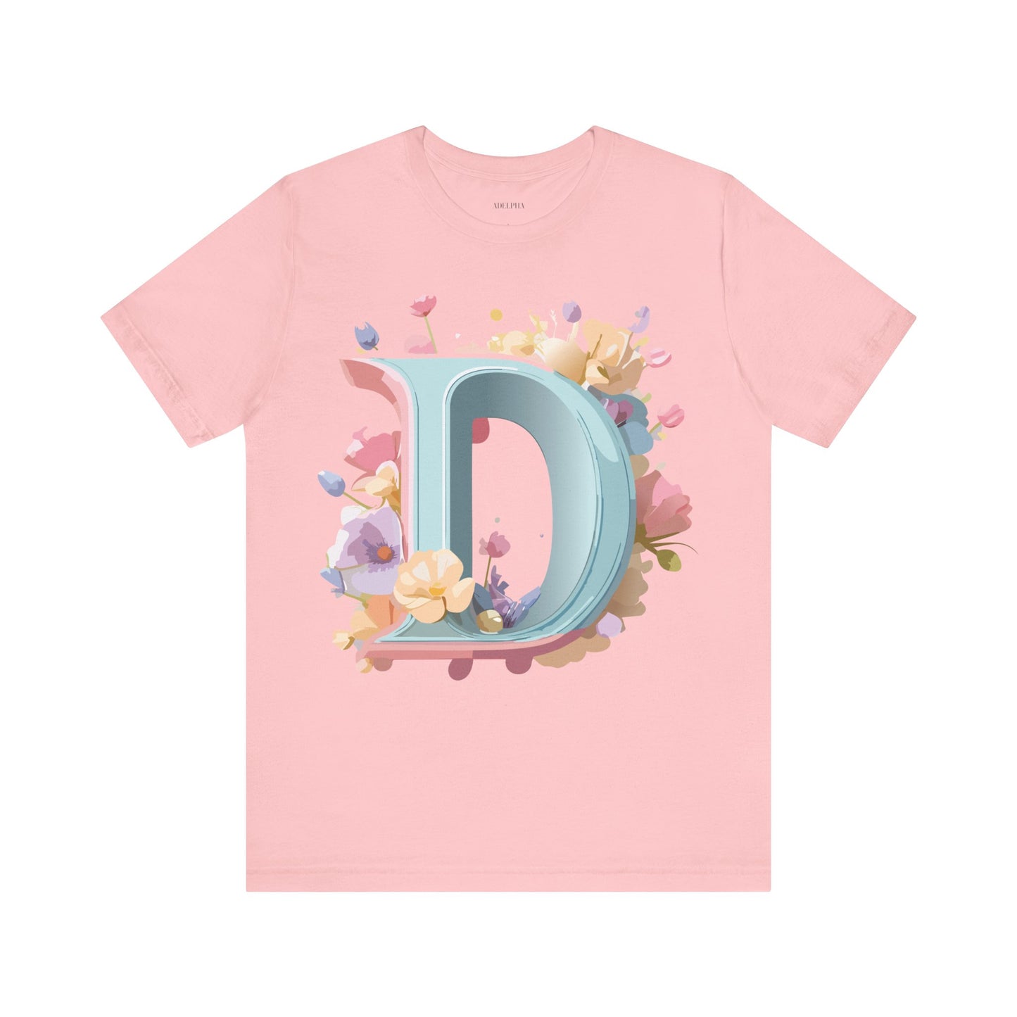 Natural Cotton Tee Shirt - Letters Collection - D Printify