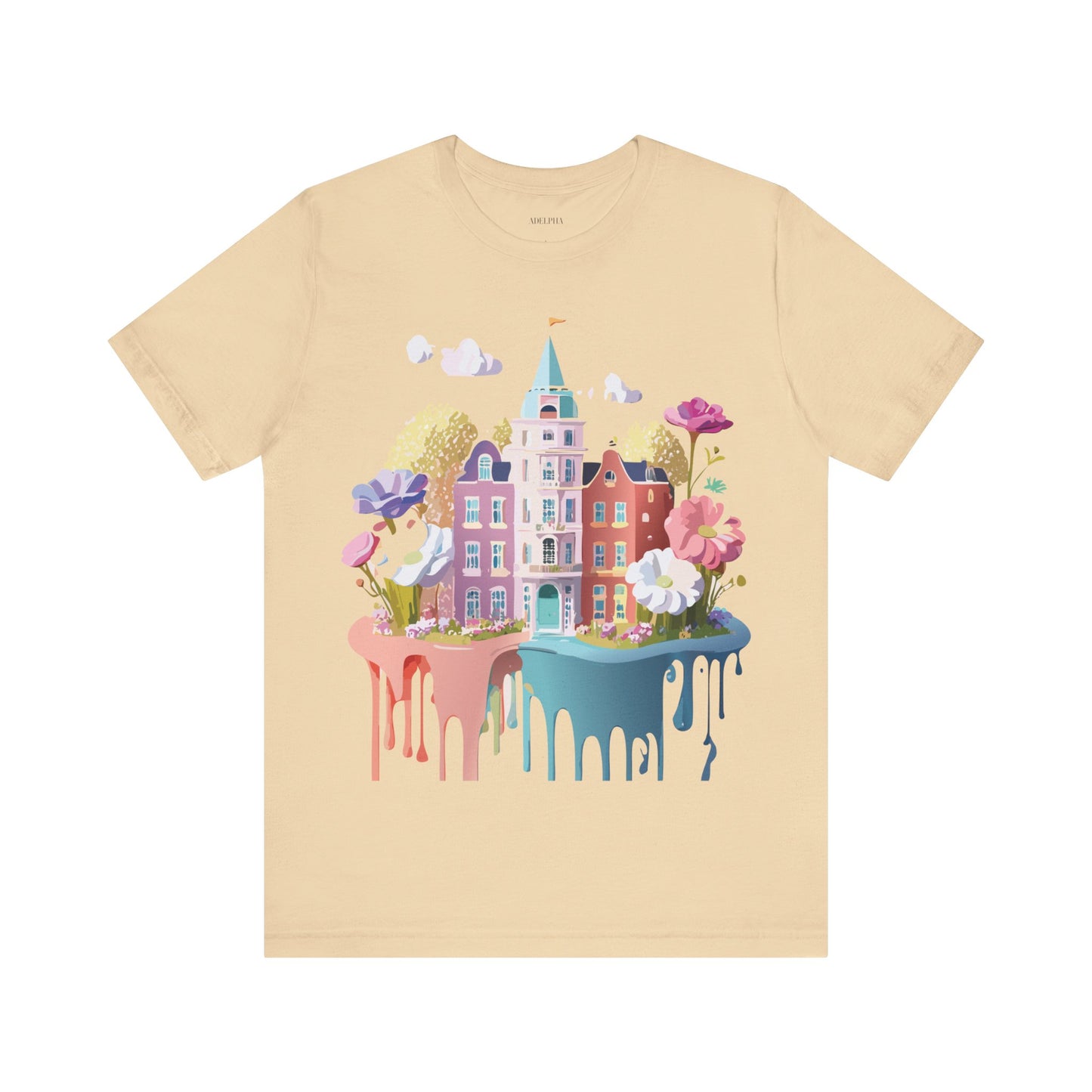 Natural Cotton Tee Shirt - Beautiful Places Collection - Amsterdam Printify