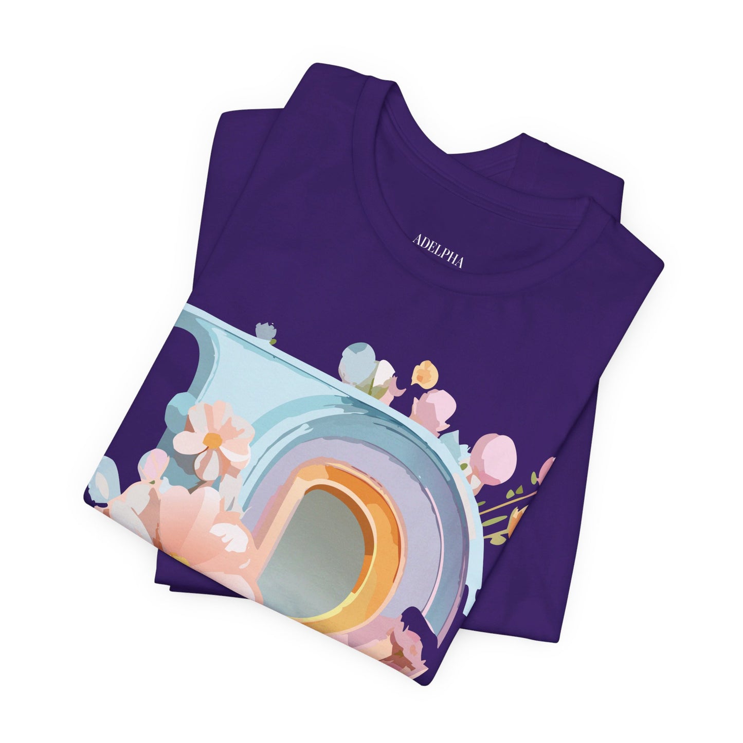 Natural Cotton Tee Shirt - Letters Collection - P Printify