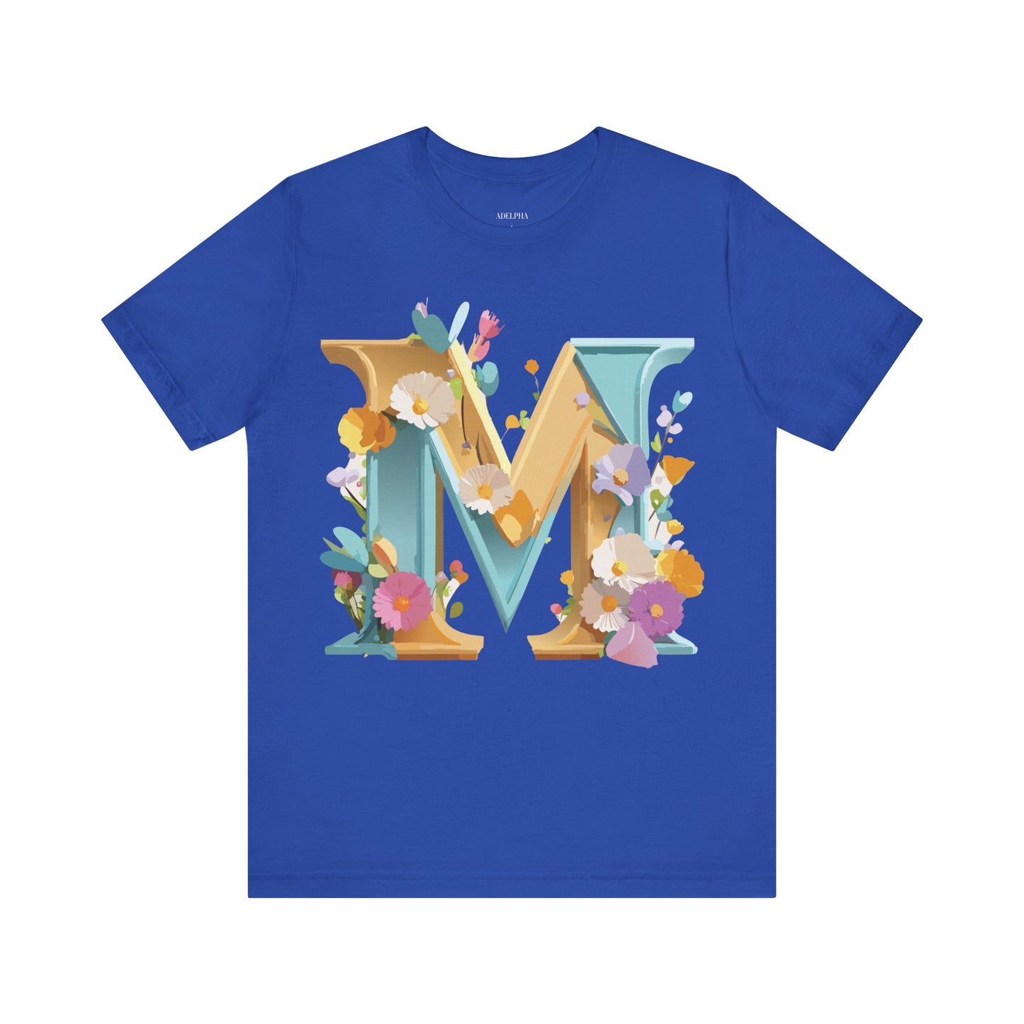 Natural Cotton Tee Shirt - Letters Collection - M Printify