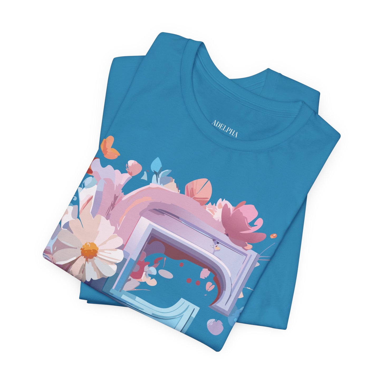 Natural Cotton Tee Shirt - Letters Collection - F Printify