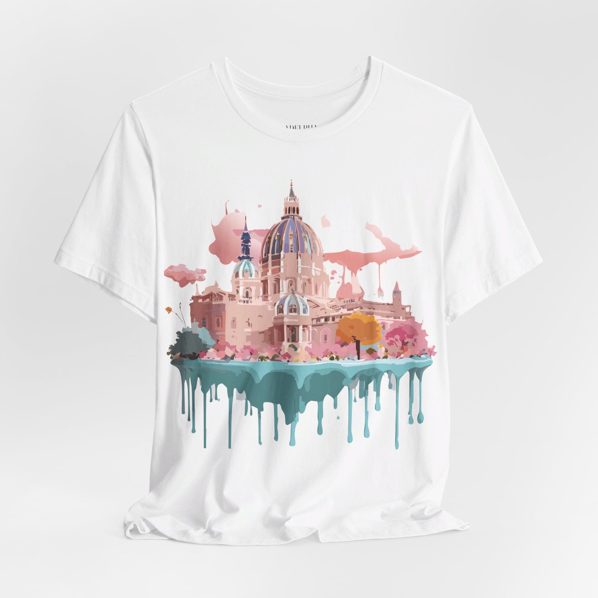 Natural Cotton Tee Shirt - Beautiful Places Collection - Vienna Printify