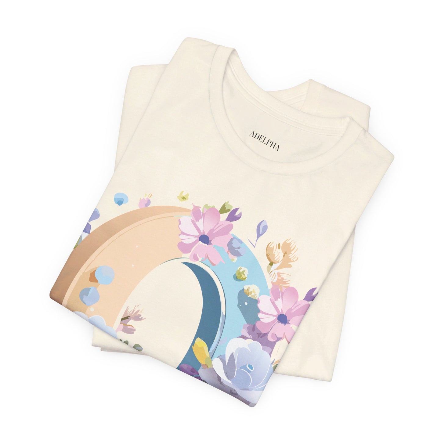Natural Cotton Tee Shirt - Letters Collection - O Printify