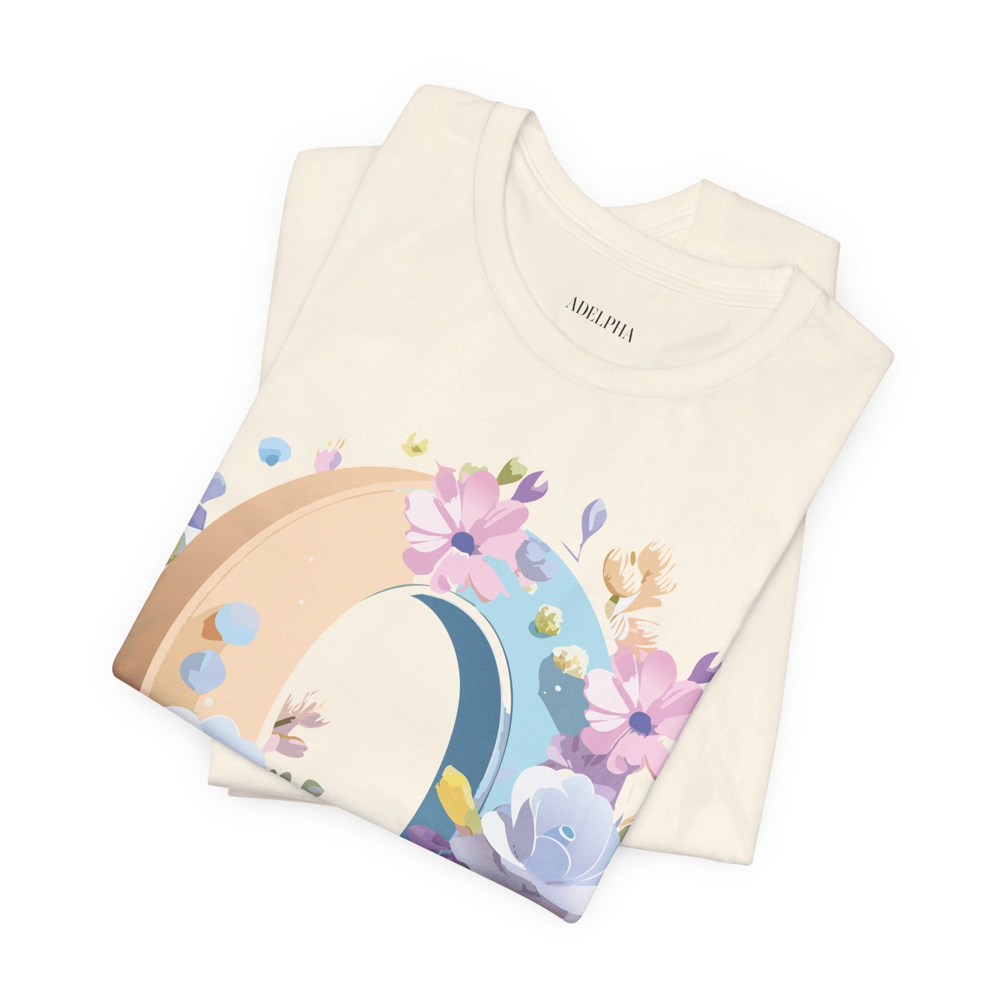 Natural Cotton Tee Shirt - Letters Collection - O Printify