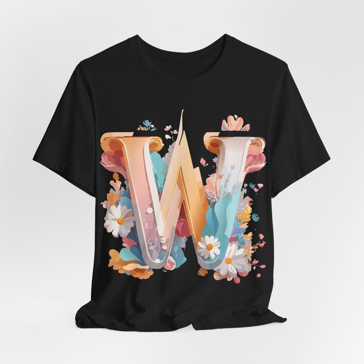 Natural Cotton Tee Shirt - Letters Collection - W Printify