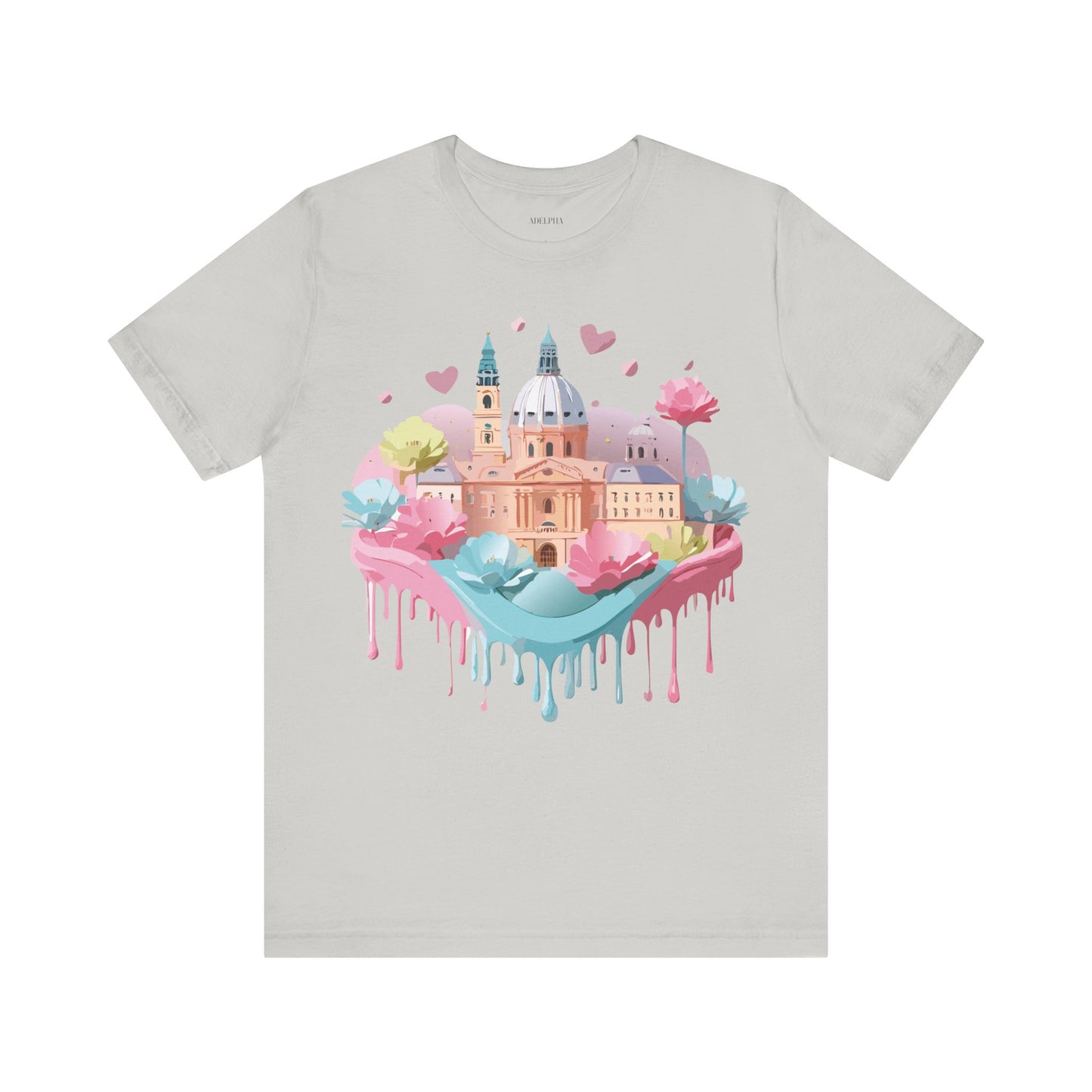 Natural Cotton Tee Shirt - Beautiful Places Collection - Prague Printify