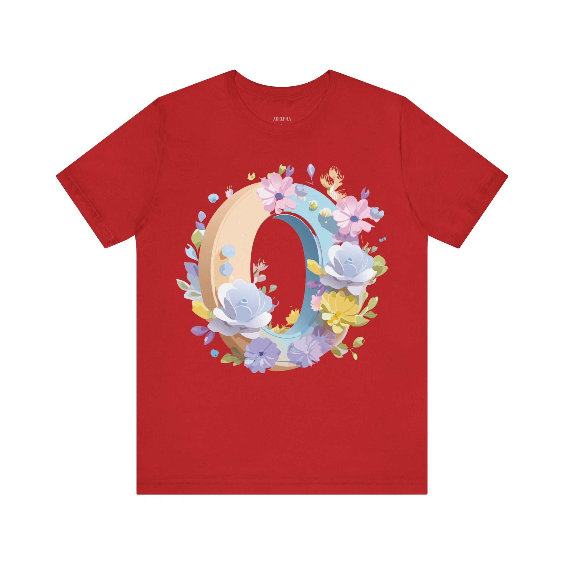 Natural Cotton Tee Shirt - Letters Collection - O Printify