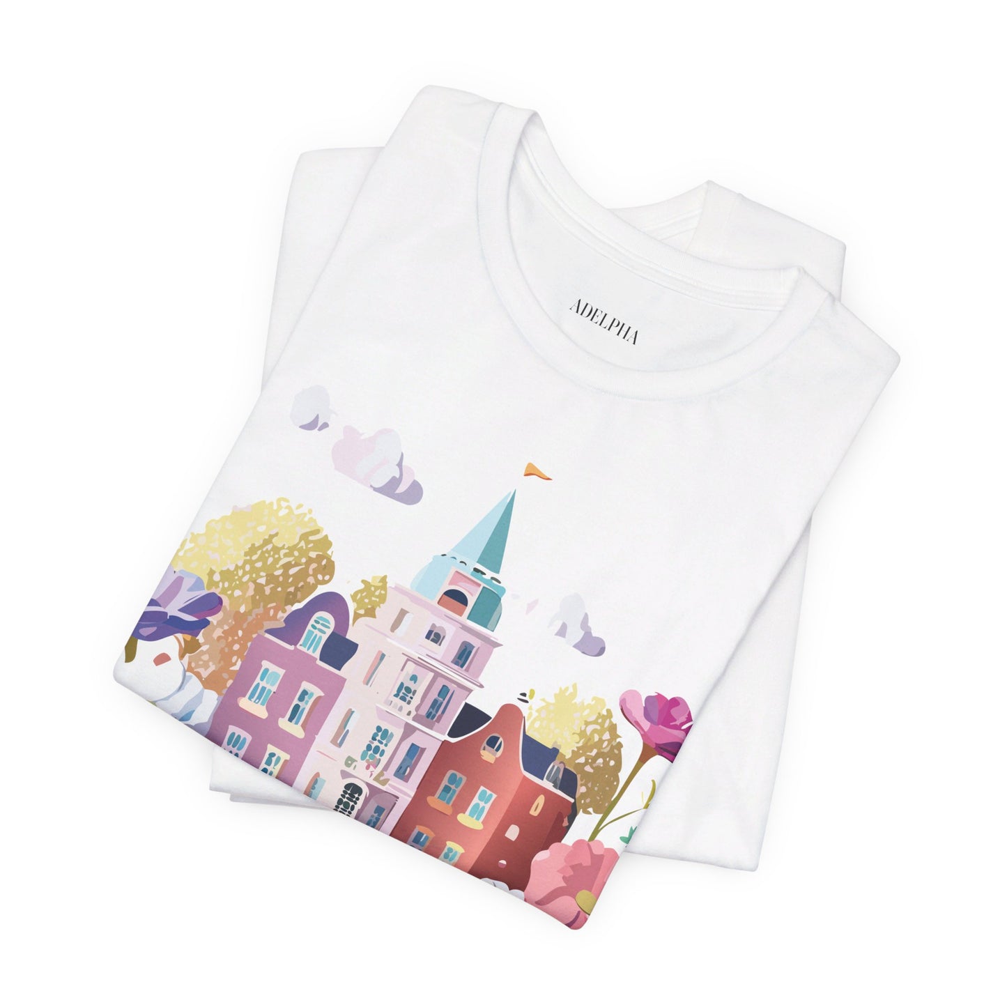 Natural Cotton Tee Shirt - Beautiful Places Collection - Amsterdam Printify
