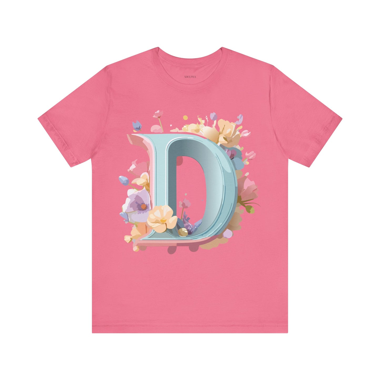 Natural Cotton Tee Shirt - Letters Collection - D Printify