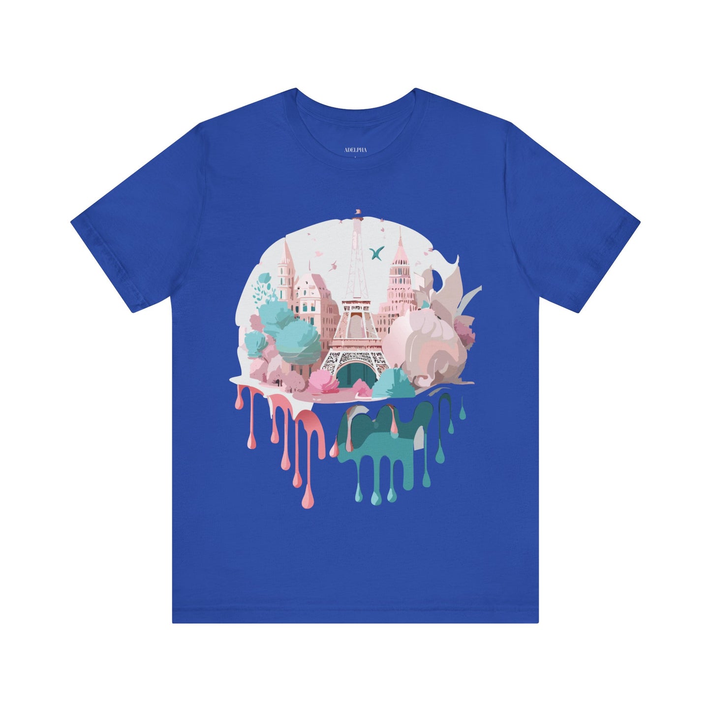Natural Cotton Tee Shirt - Beautiful Places Collection - Paris Printify