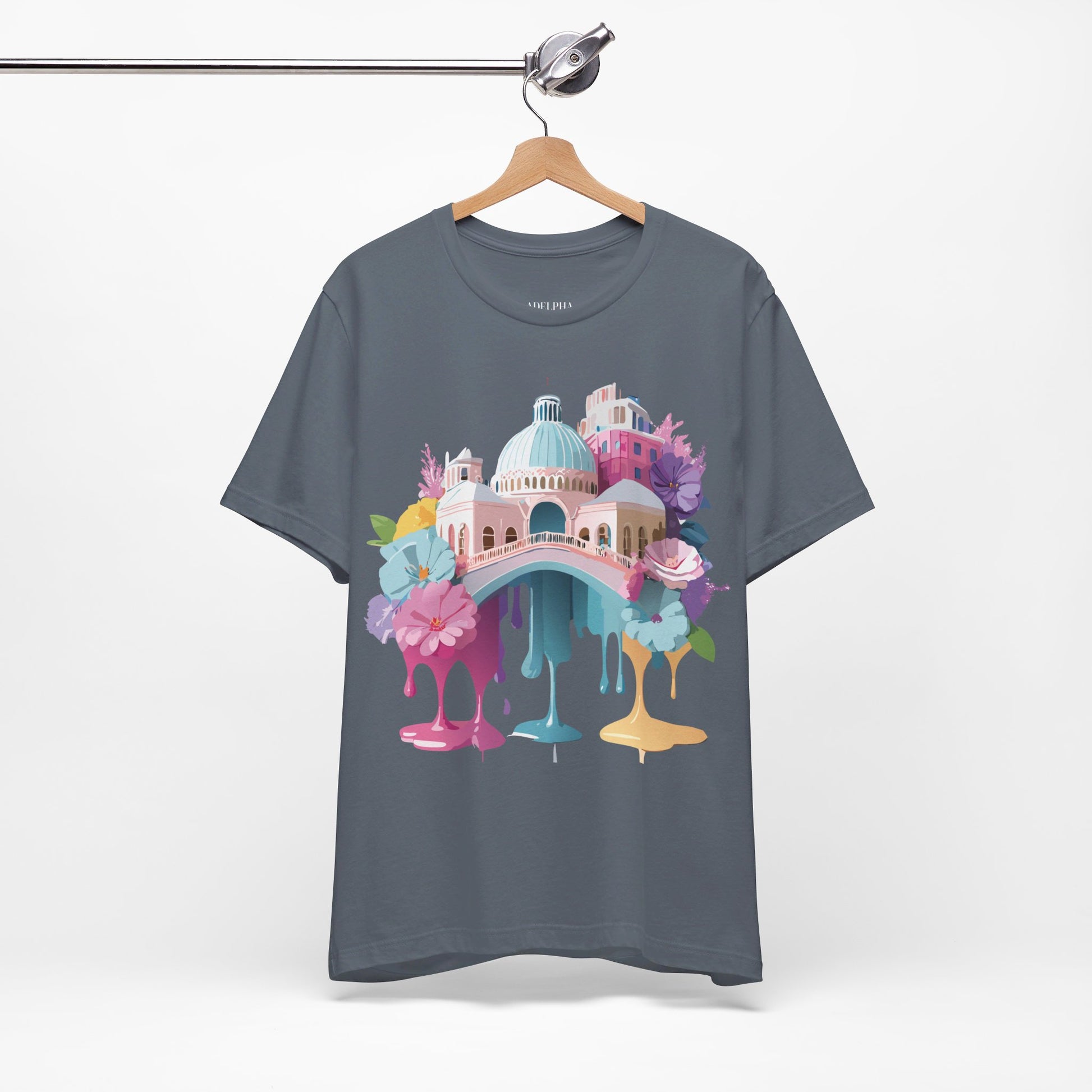 Natural Cotton Tee Shirt - Beautiful Places Collection - Venice Printify