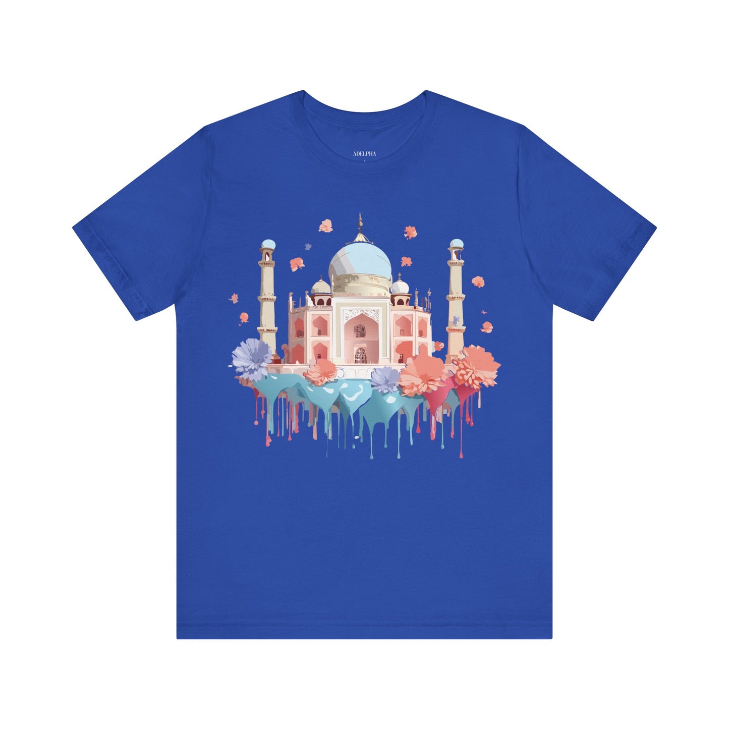 Natural Cotton Tee Shirt - Taj Mahal, India Printify