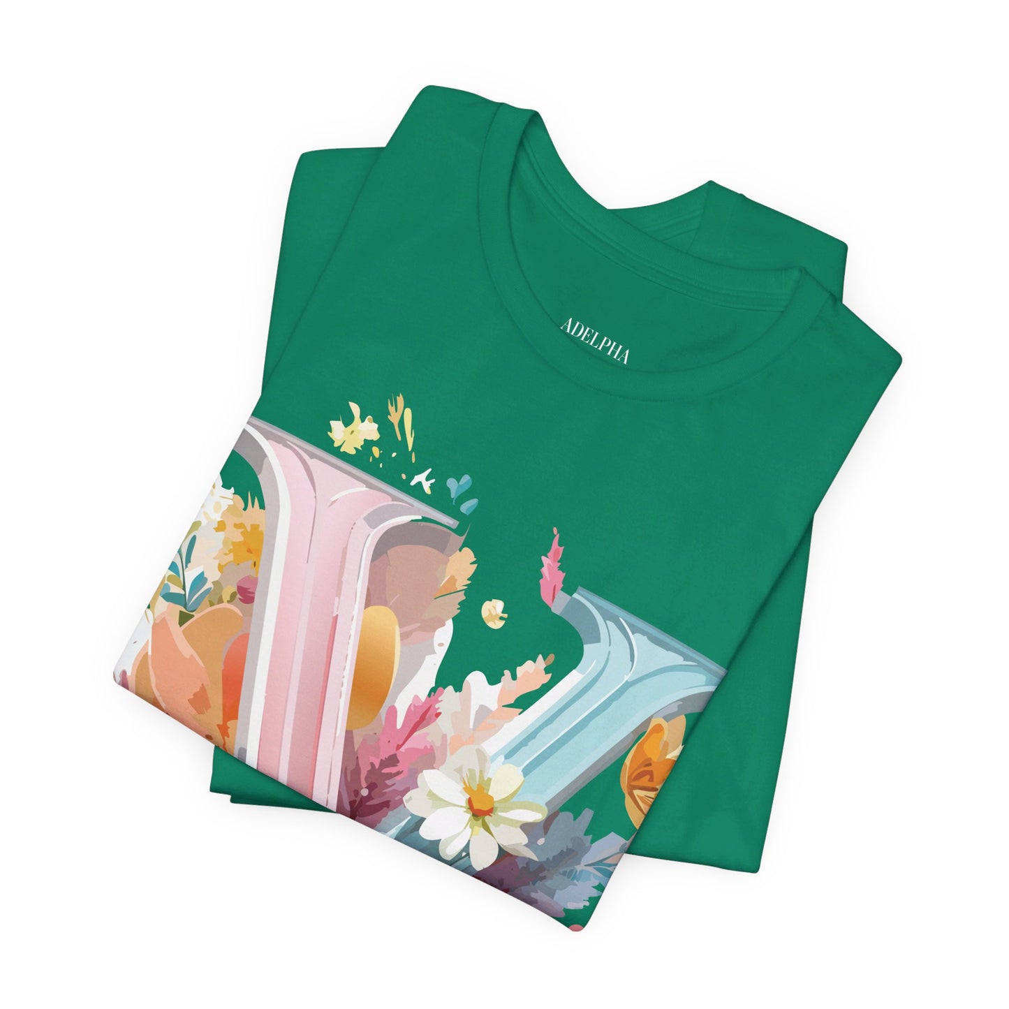 Natural Cotton Tee Shirt - Letters Collection - V Printify