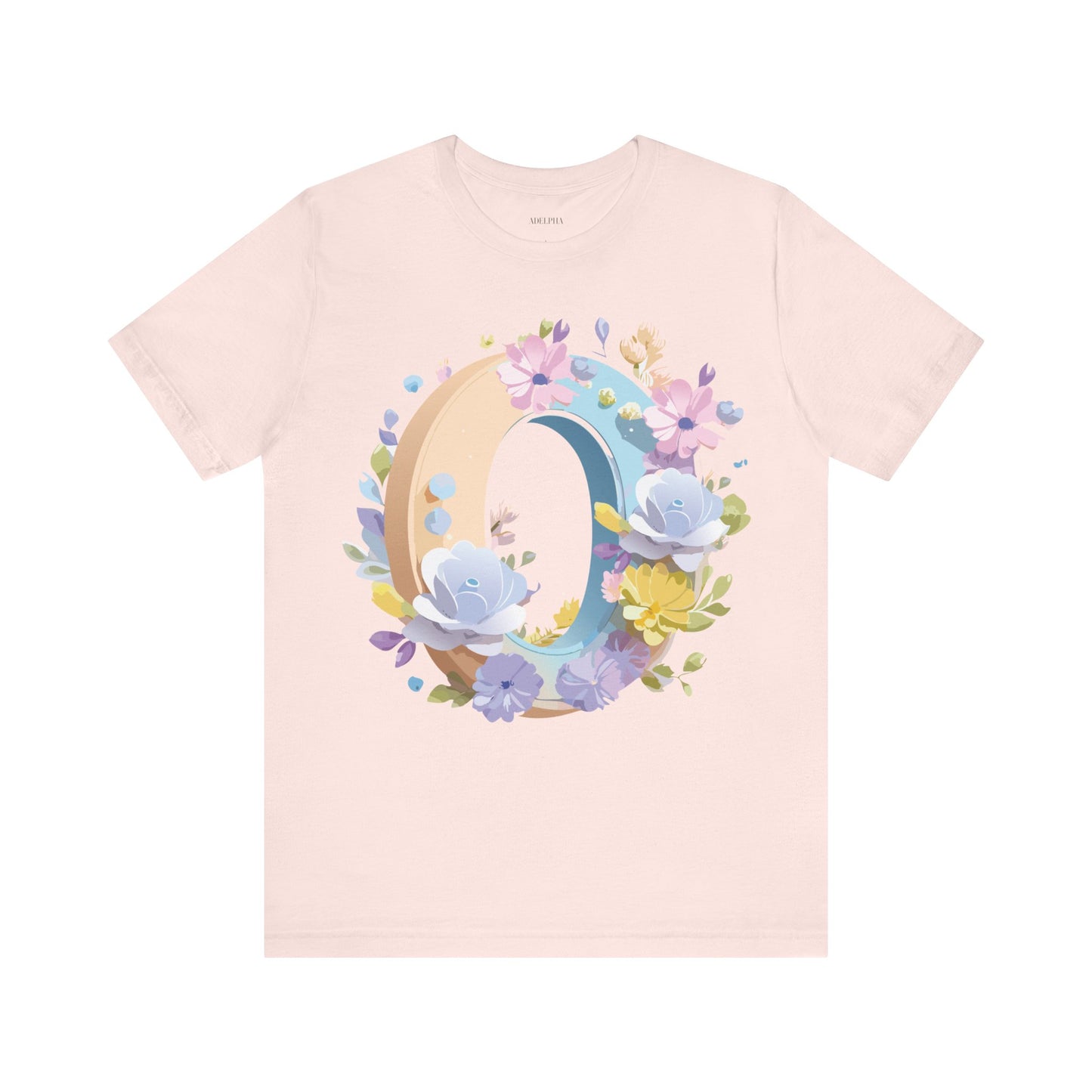 Natural Cotton Tee Shirt - Letters Collection - O Printify