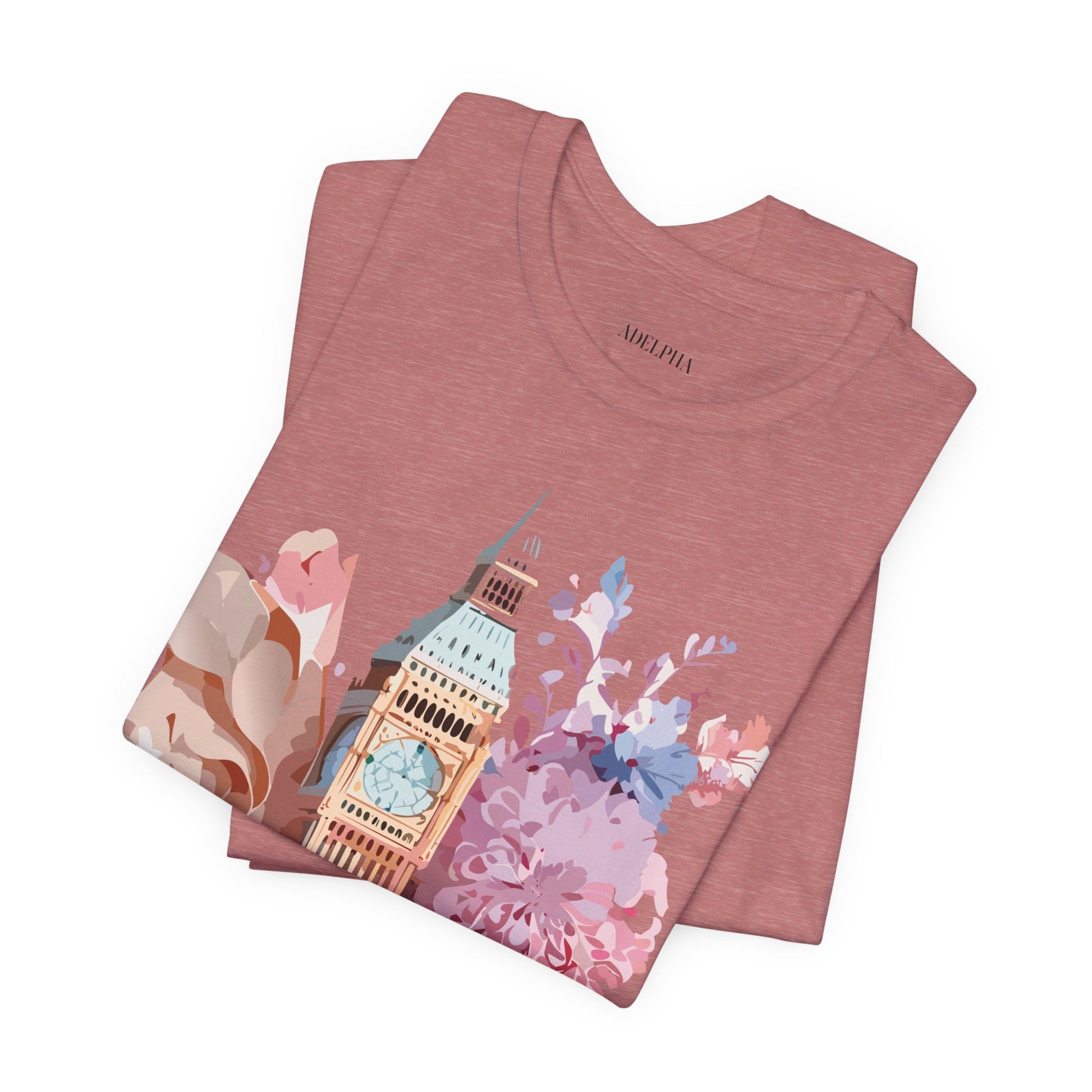 Natural Cotton Tee Shirt - Beautiful Places Collection - London Printify