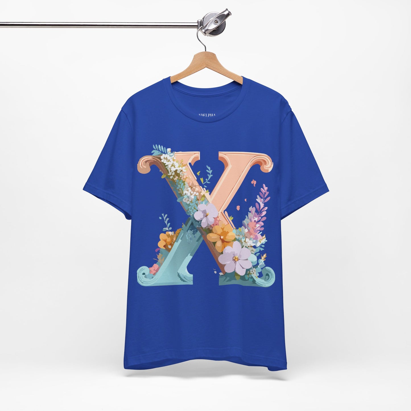Natural Cotton Tee Shirt - Letters Collection - X Printify